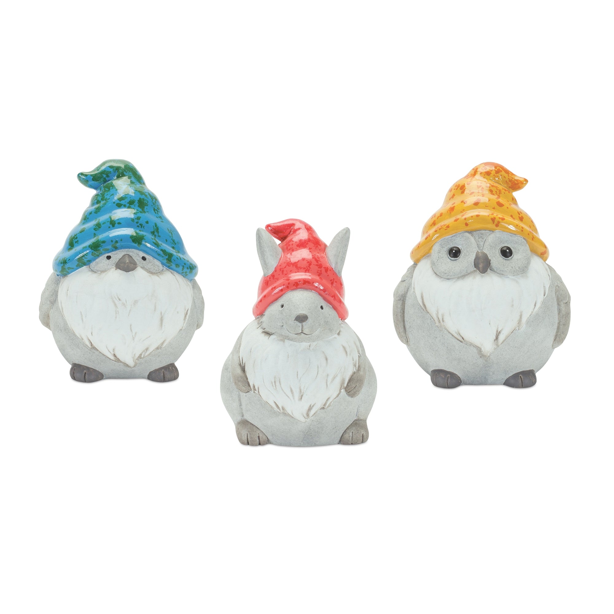 Animal Gnome (3 Asst) 5.5”H Terra Cotta