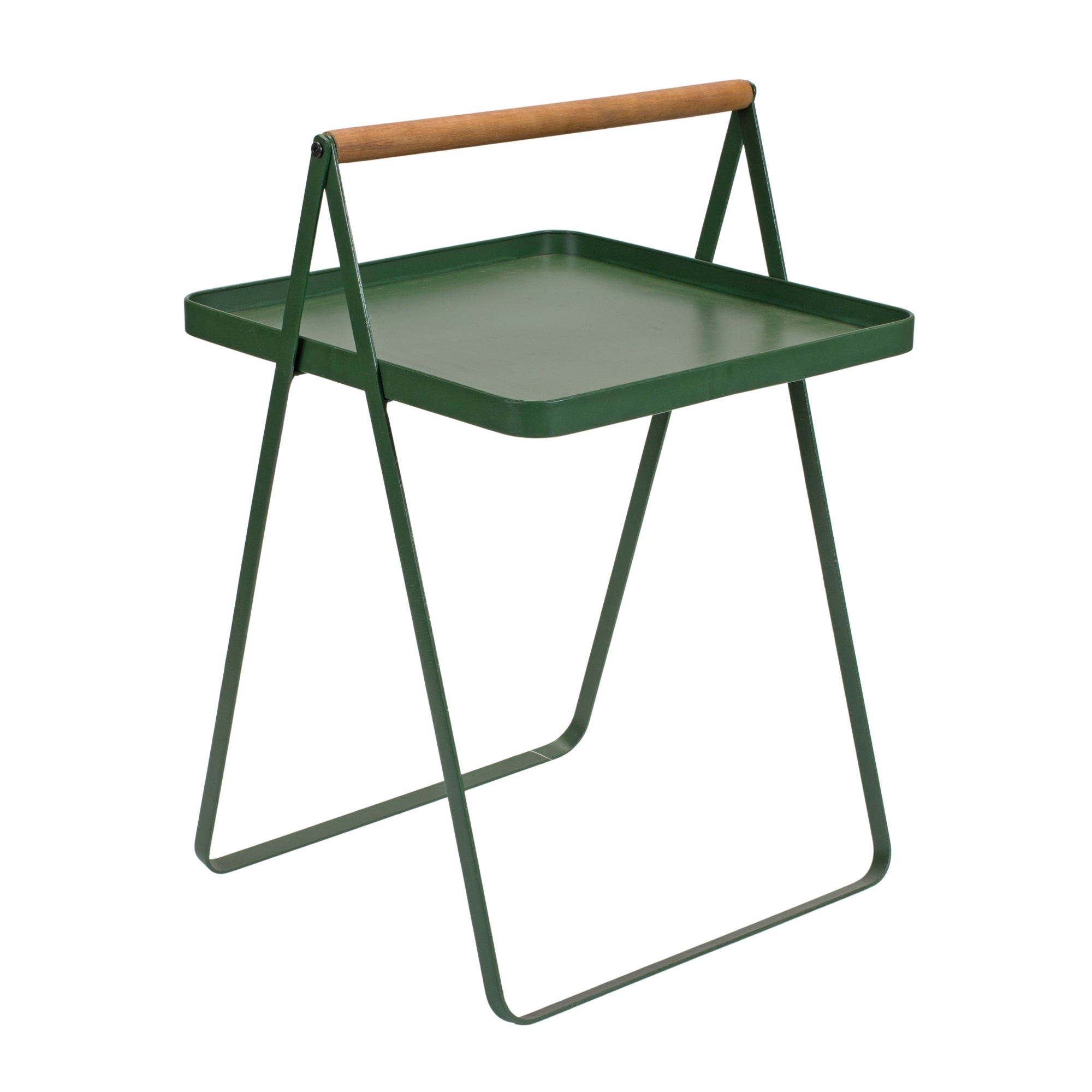 Tray on Stand 16.5"L x 24.5"H Metal/Wood
