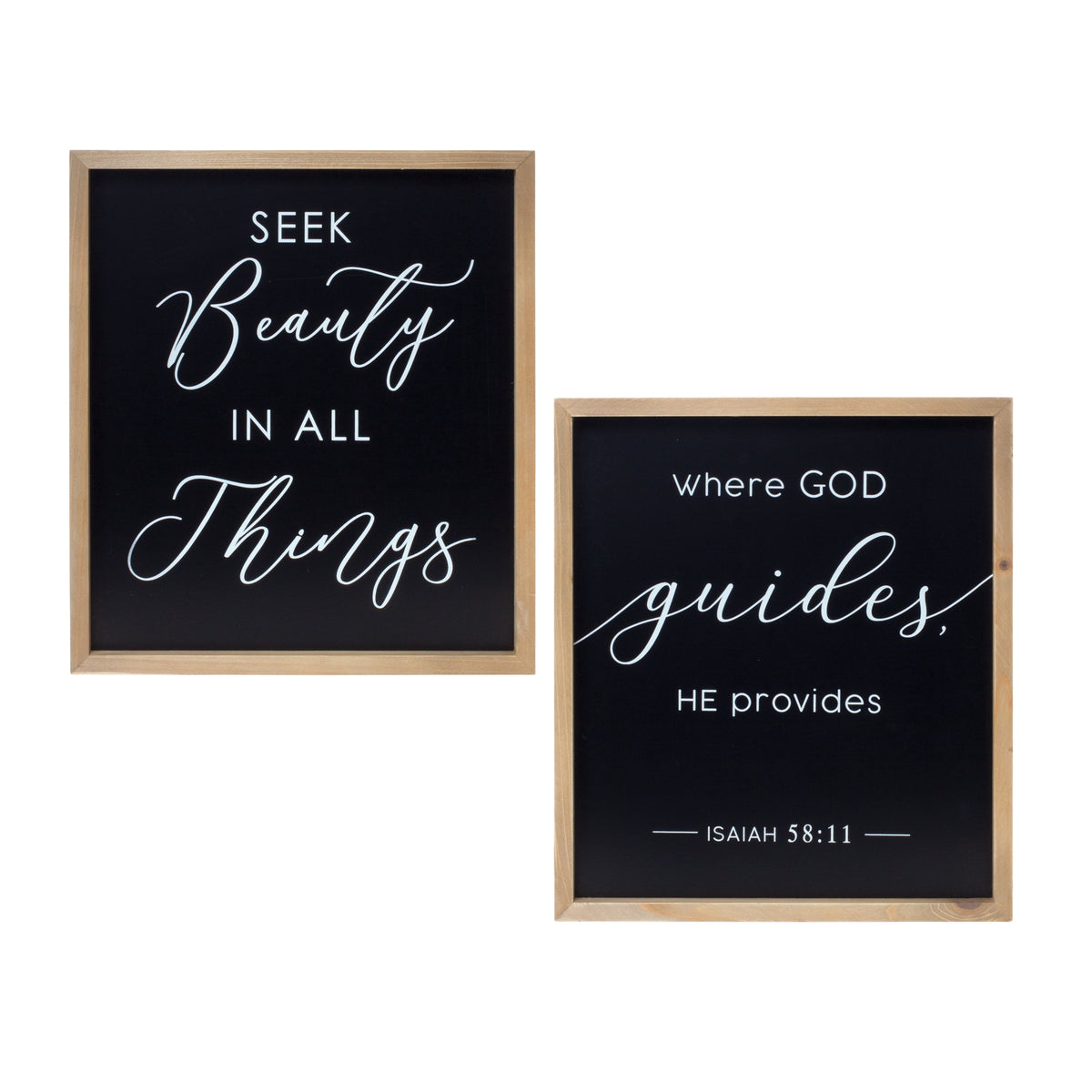 Beauty and God Plaque (S/2)