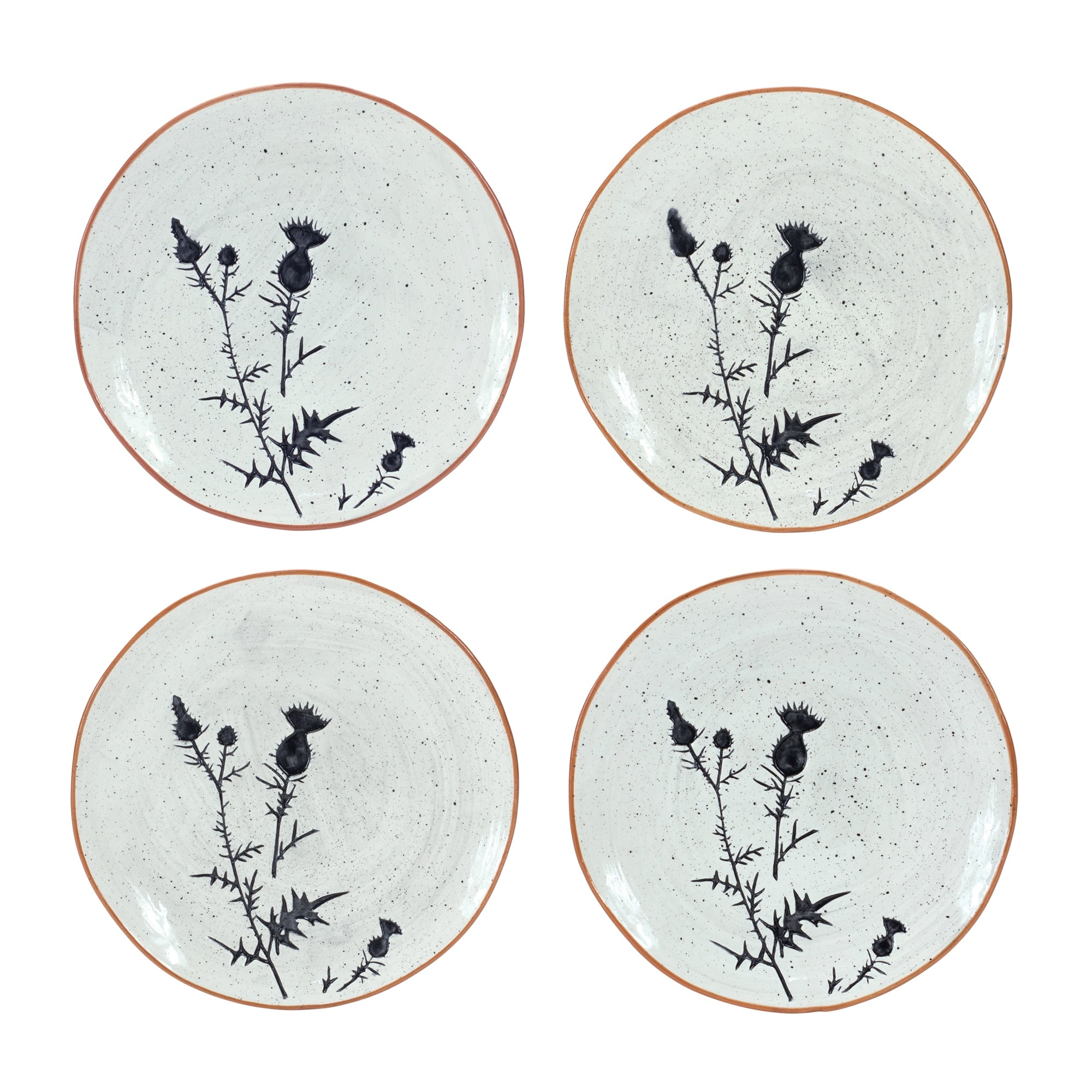 Plate (Set of 4) 8”D Ceramic
