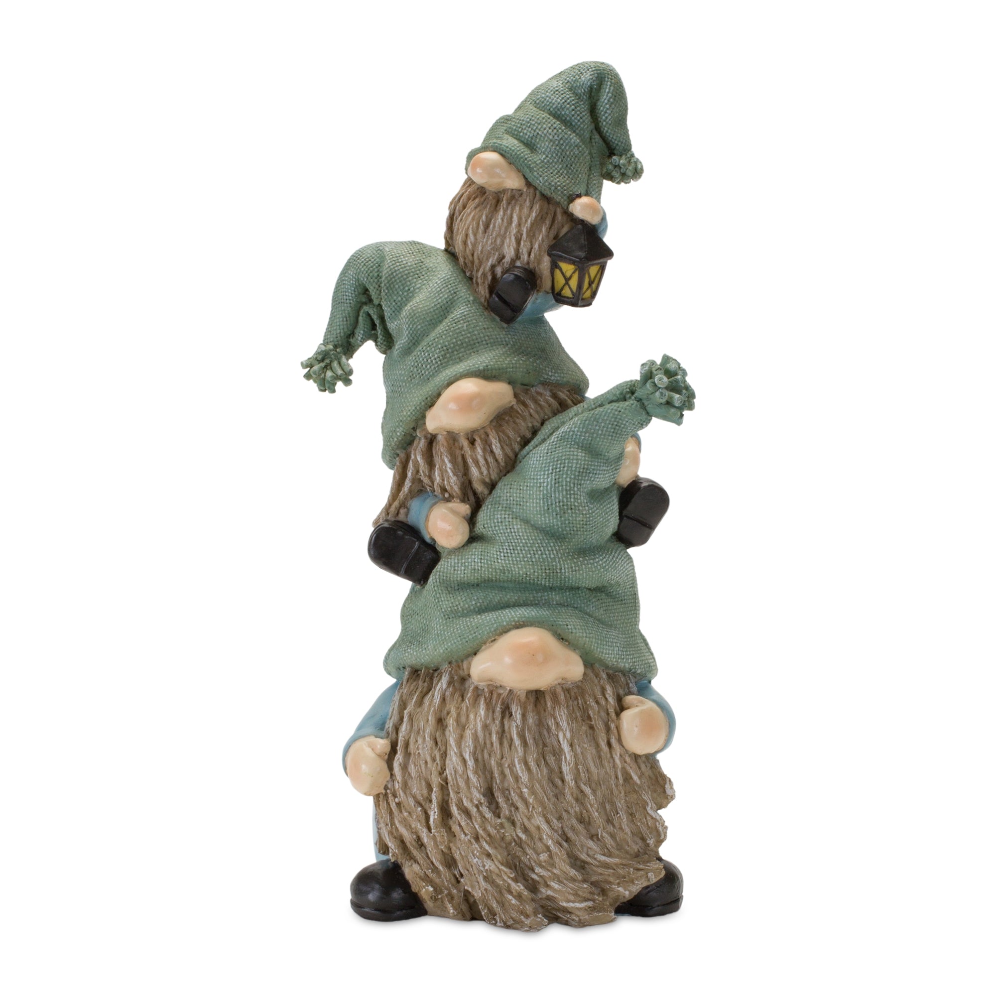Triple Gnome Stack 5.25"L x 11"H Resin