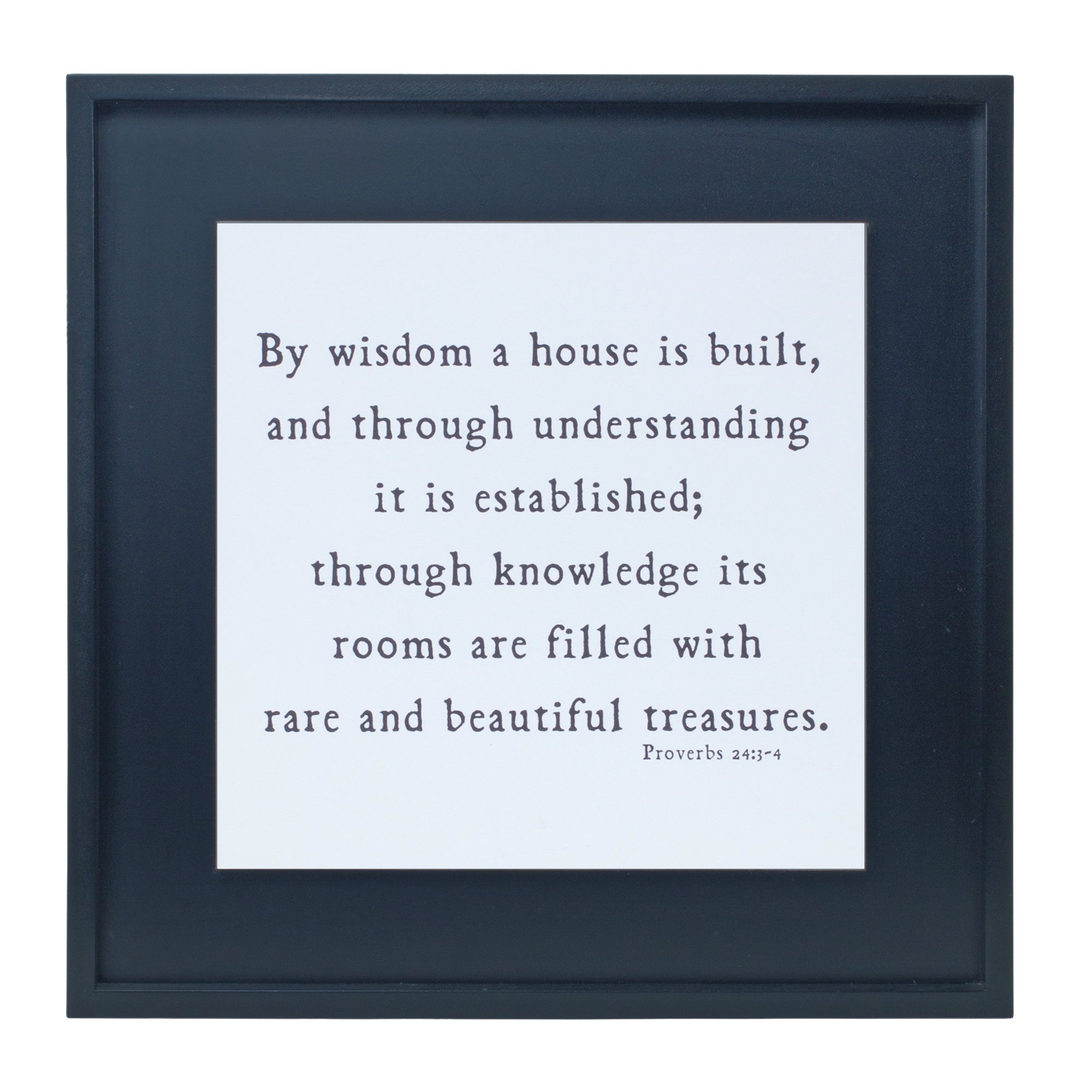 Proverbs 24 Plaque 19.75”SQ Wood/Wood