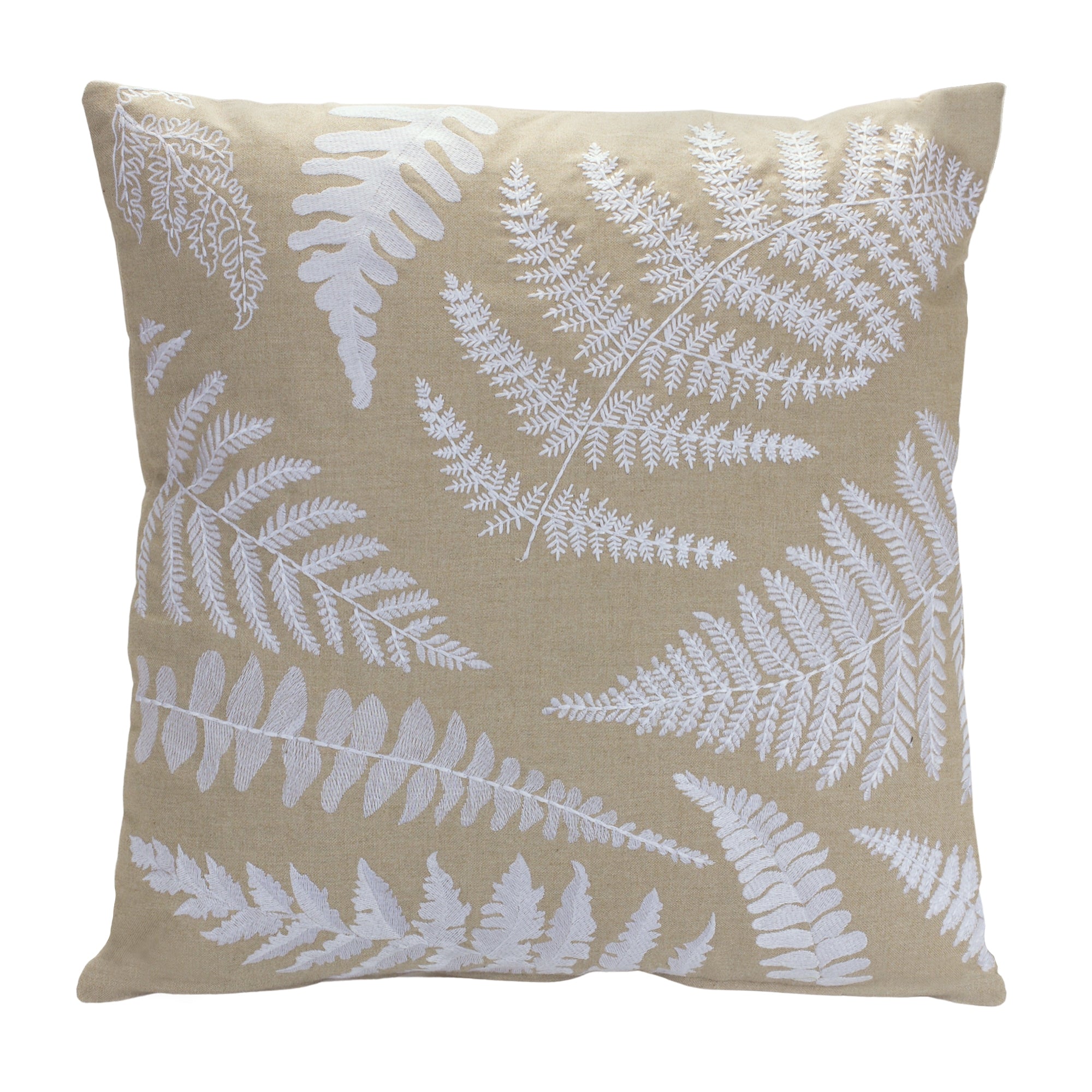 Fern Pattern Pillow 18”SQ Cotton