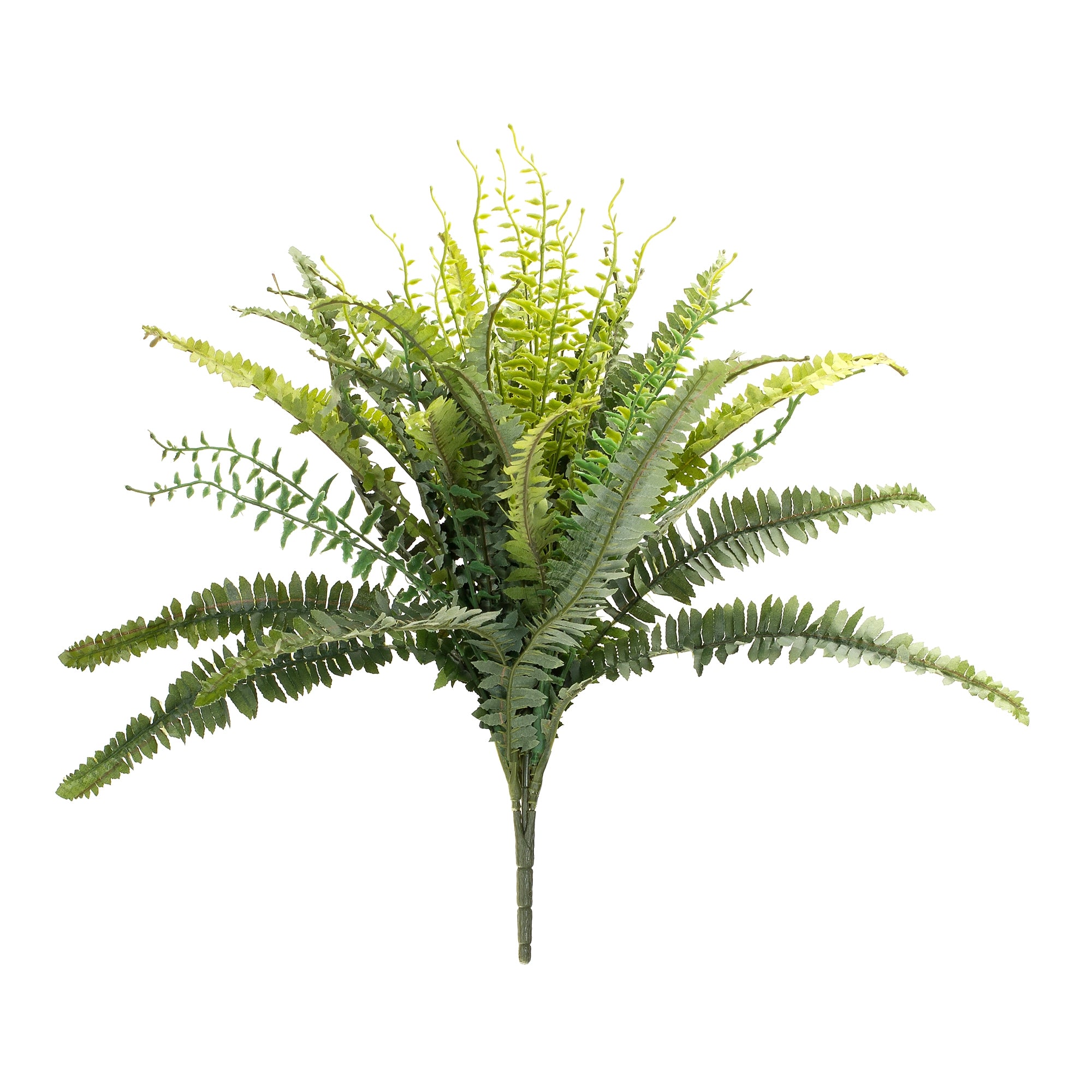 Mixed Fern Bush 22”H Polyester