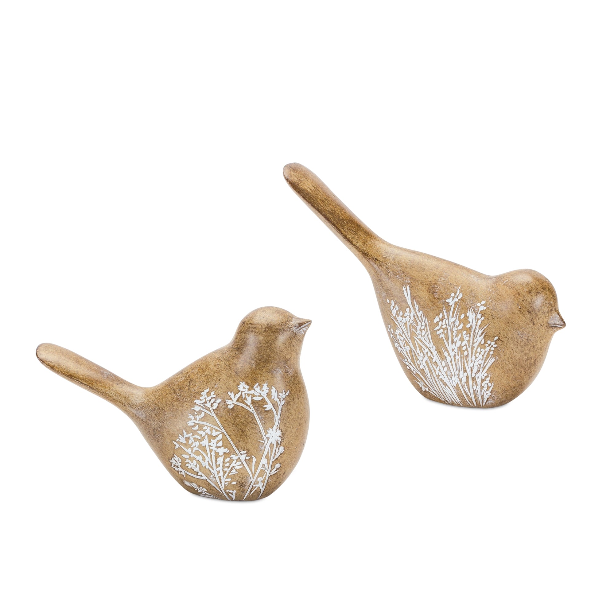 Bird (2 Asst) 3.5"H, 4"H Resin