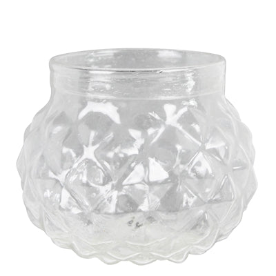 Seeded Glass Vase - Low Sphere
