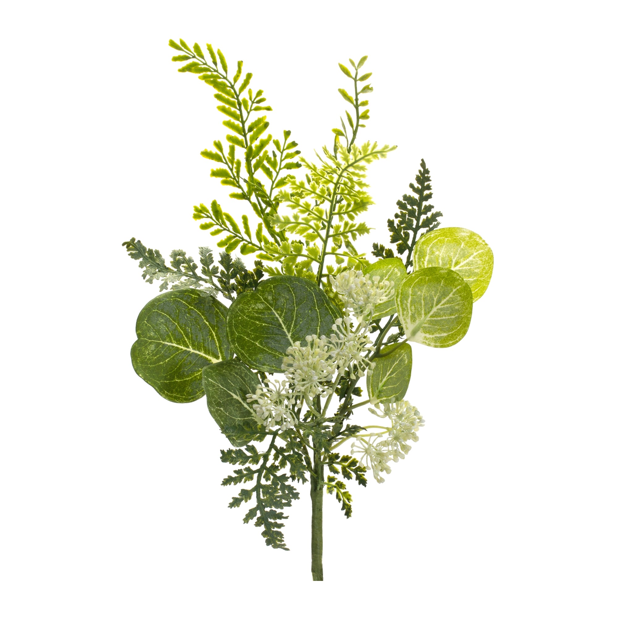 Queen Anne and Foliage Spray 21.5”H Polyester