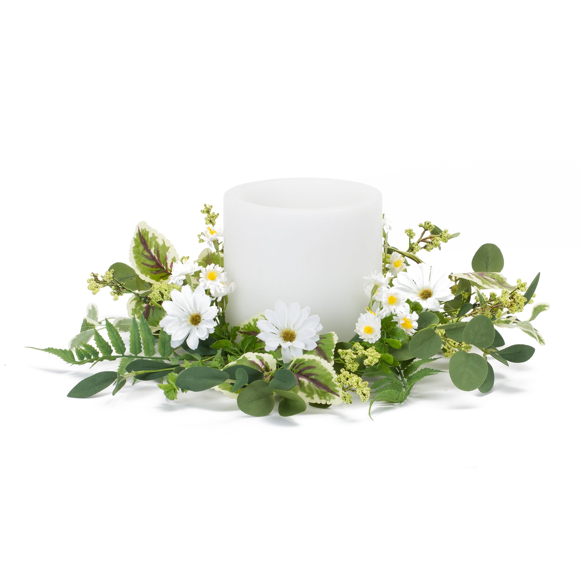 Mixed Floral Wreath 17”D Polyester/