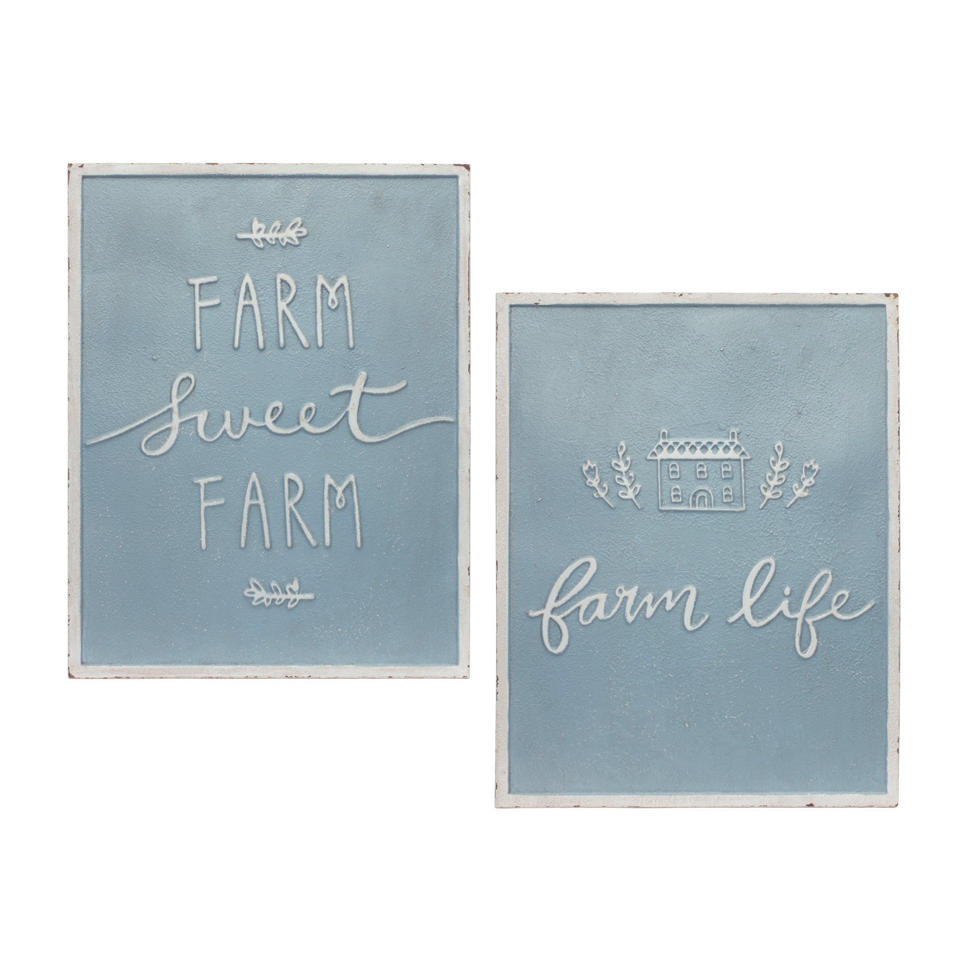 Farm Sign (2 Asst) 14"L x 18"H Metal