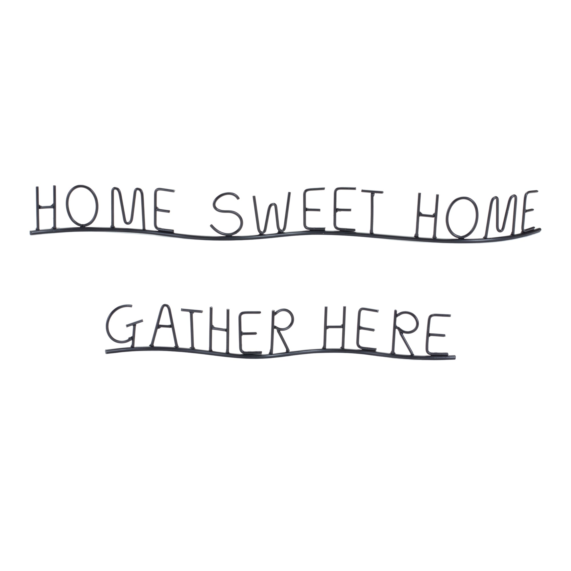 Gather and Home (2 Asst) 15"L x 2.25"H, 22.5"L x 2.5"H Metal