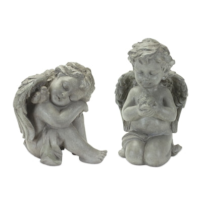 Cherub (2 Asst) 8"H, 10"H Resin