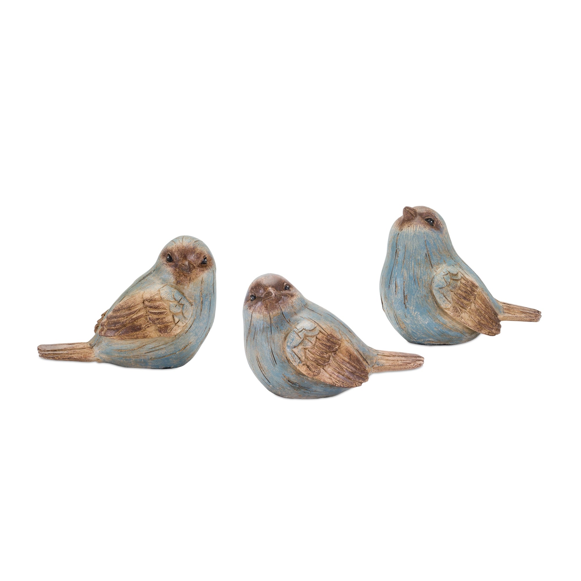 Birds (S/3) 3”H Resin