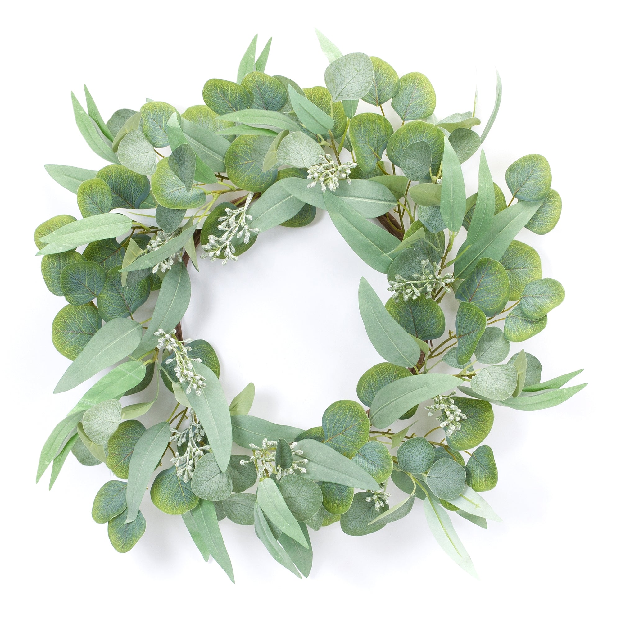 Mixed Eucalyptus Wreath 20”D Polyester
