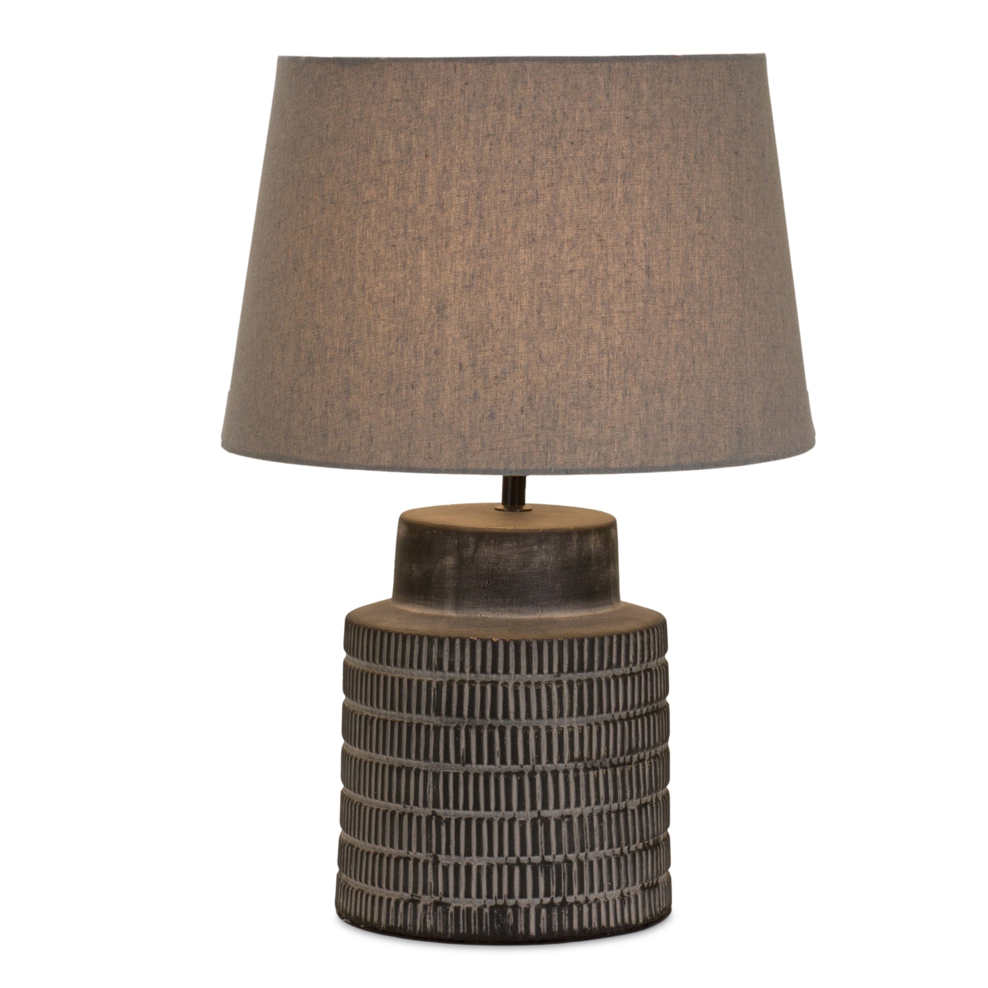 Table Lamp 21”H Terra Cotta/Linen