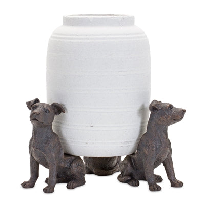 Dog Pot Holder (Set of 3) 5”H Resin (Pot not Included)