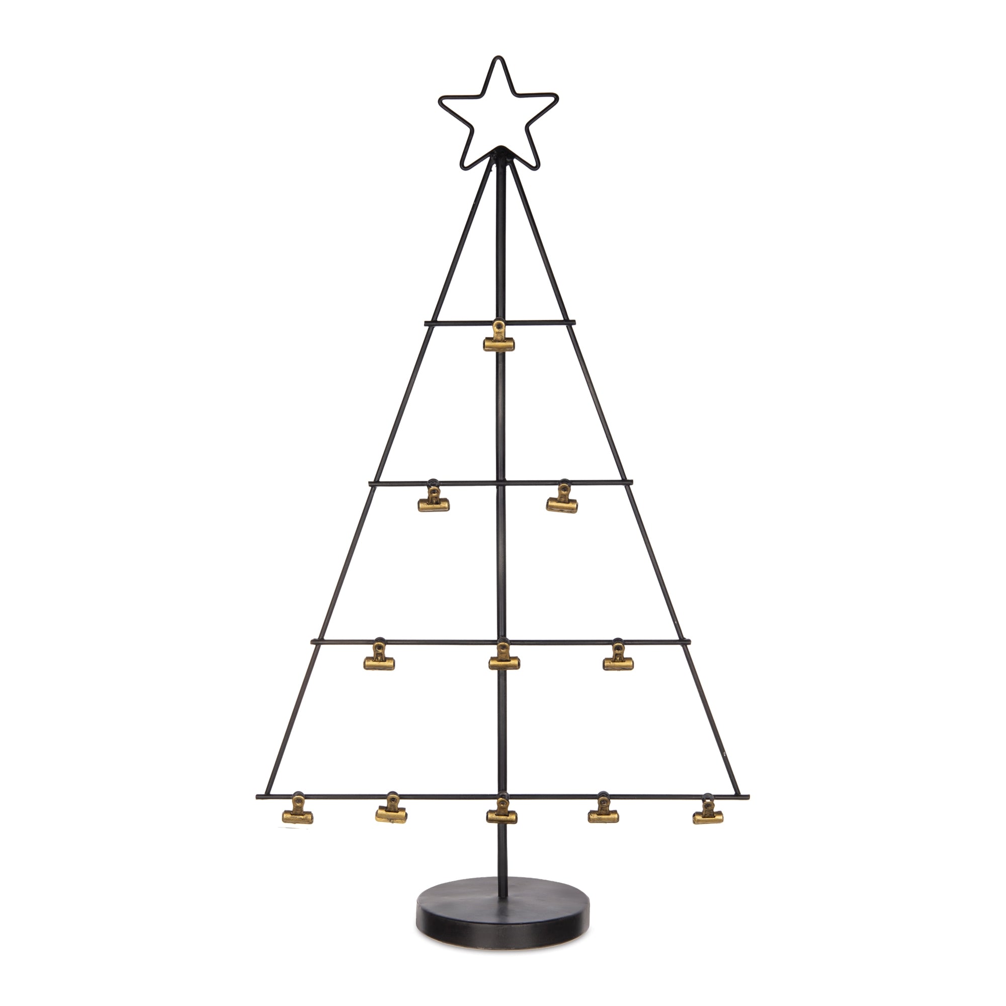 Christmas Tree with Photo or Card Clips Display 28.25"H