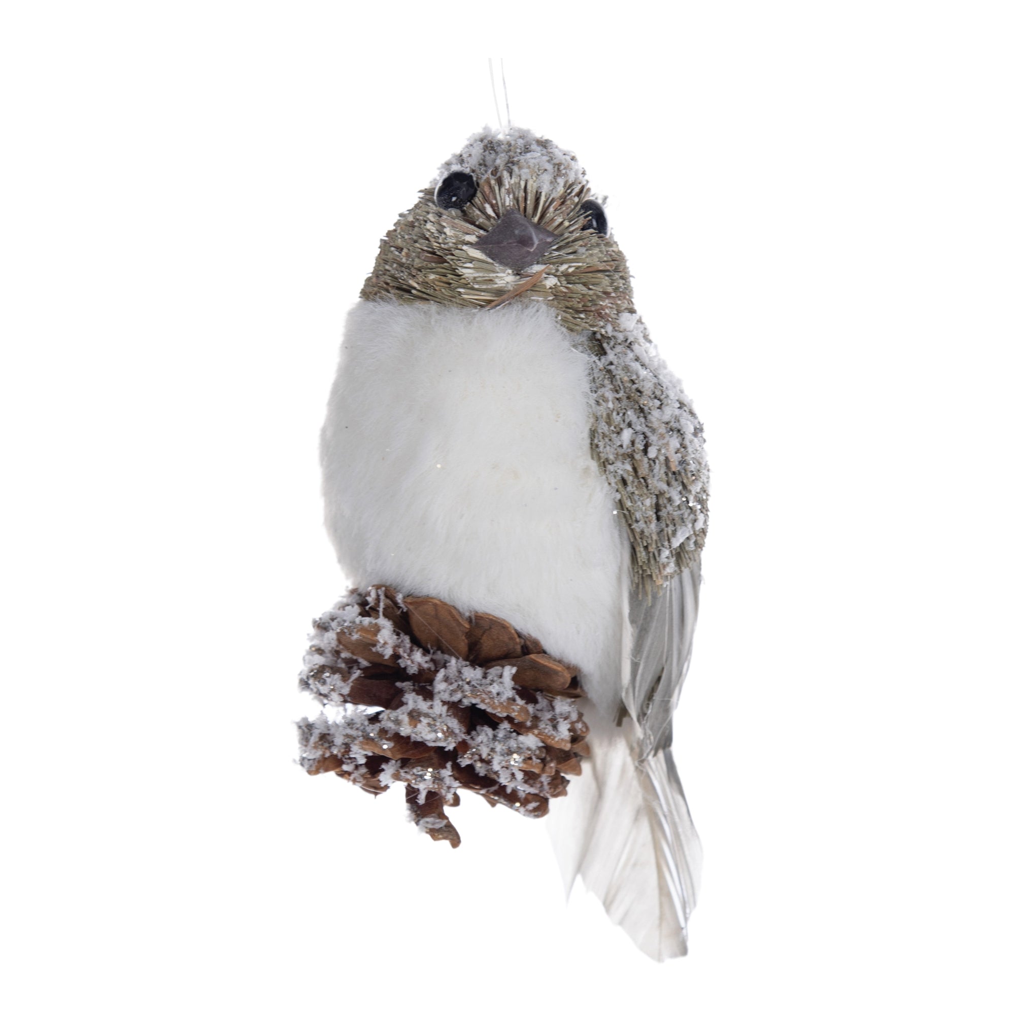 Bird 5.75”H Foam/Sisal