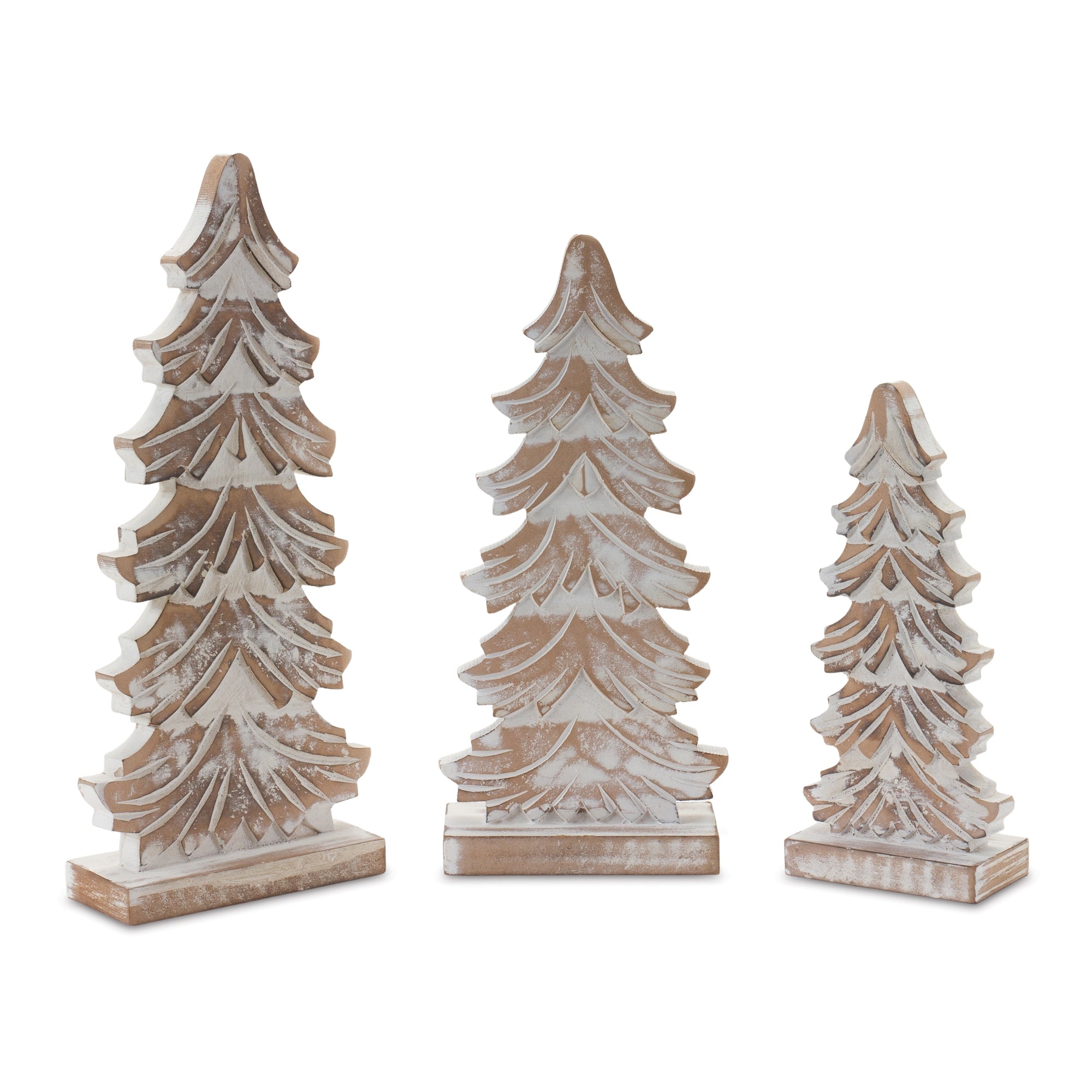 Tree (Set of 3) 8.75"H, 10.75"H, 13"H Wood