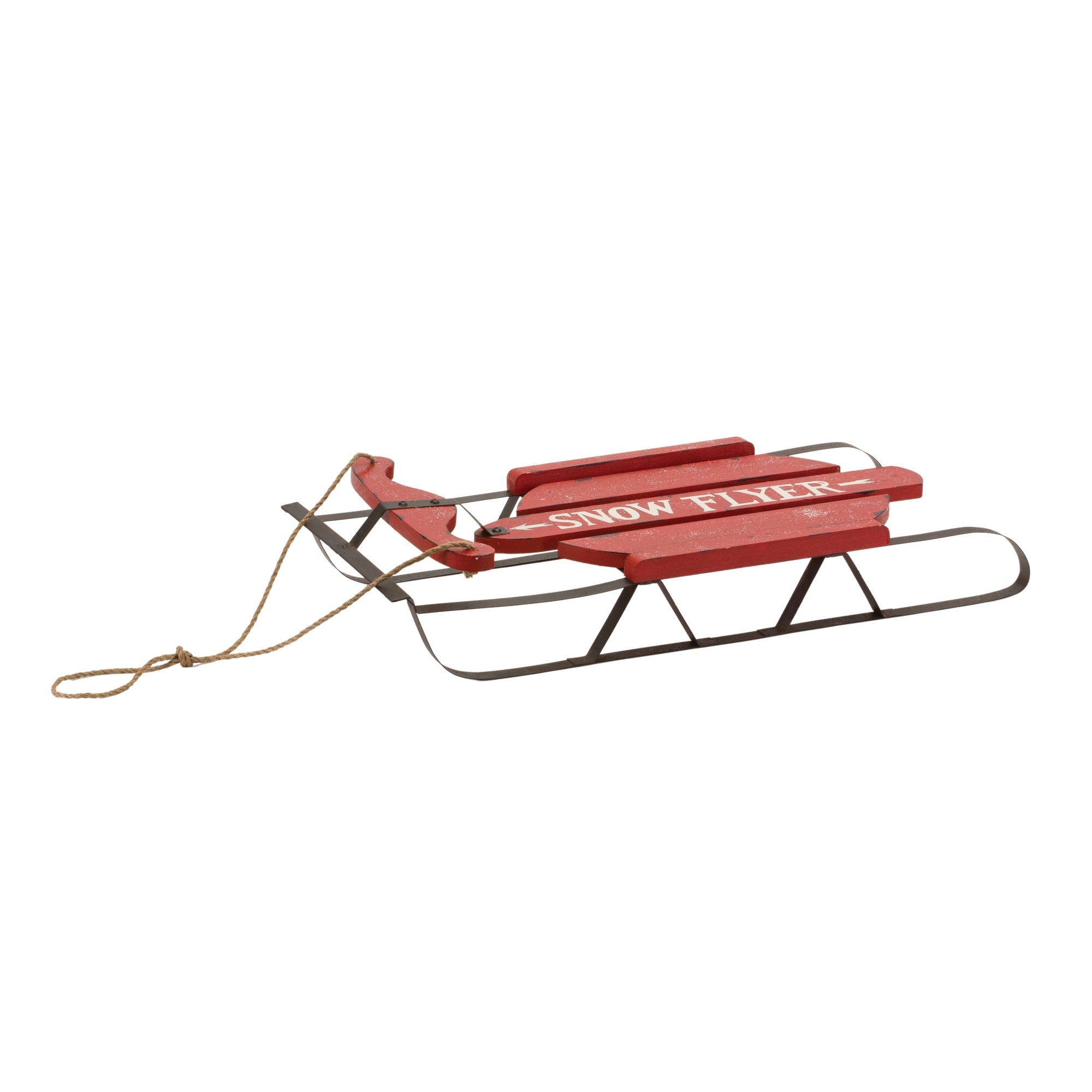 Sled 25.75"L x 11.5"W x 3.75"H Metal/Wood