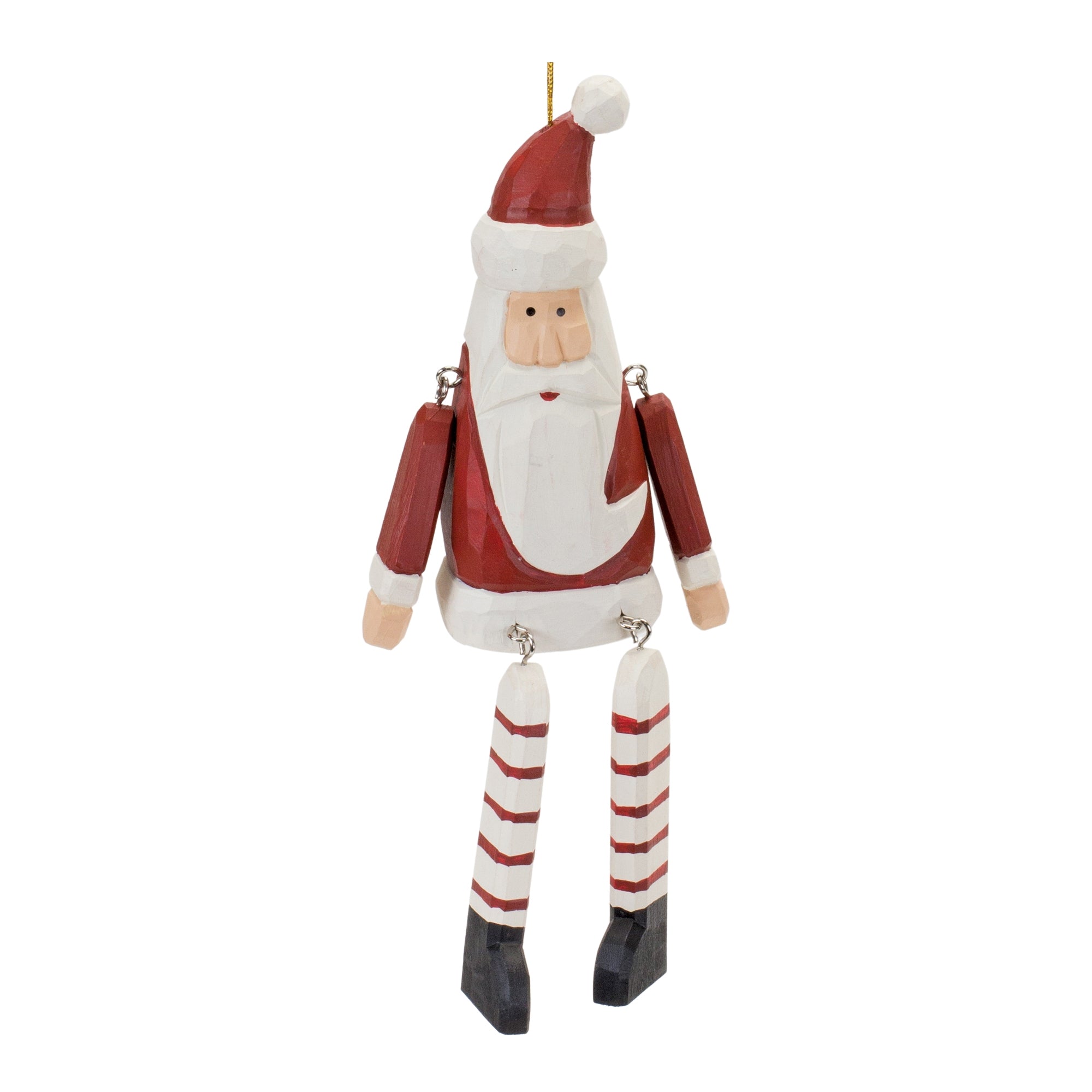 Santa Ornament 9”H Wood