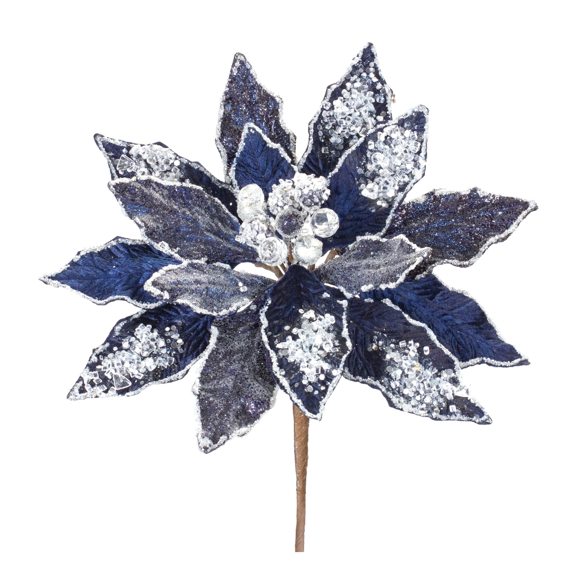 Poinsettia Stem 27”H Polyester