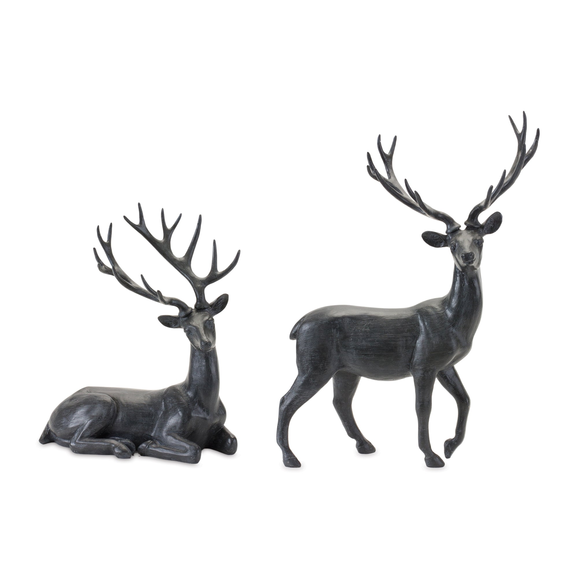 Deer (2 Asst) 11.5"L x 14"H, 12.75"L x 18"H Resin