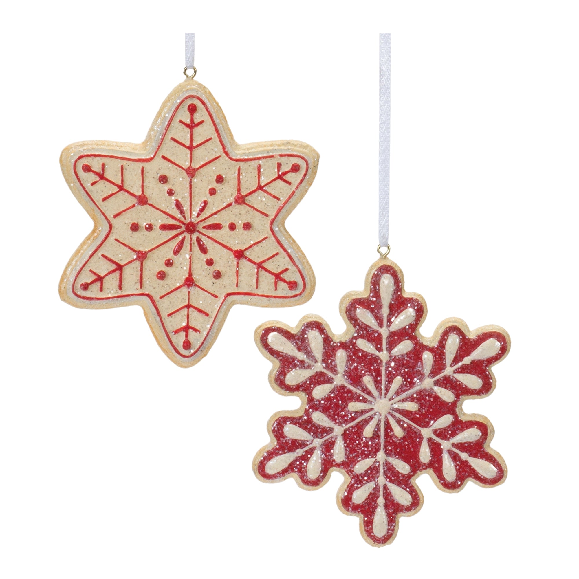 Gingerbread Snowflake Ornament (S/2)