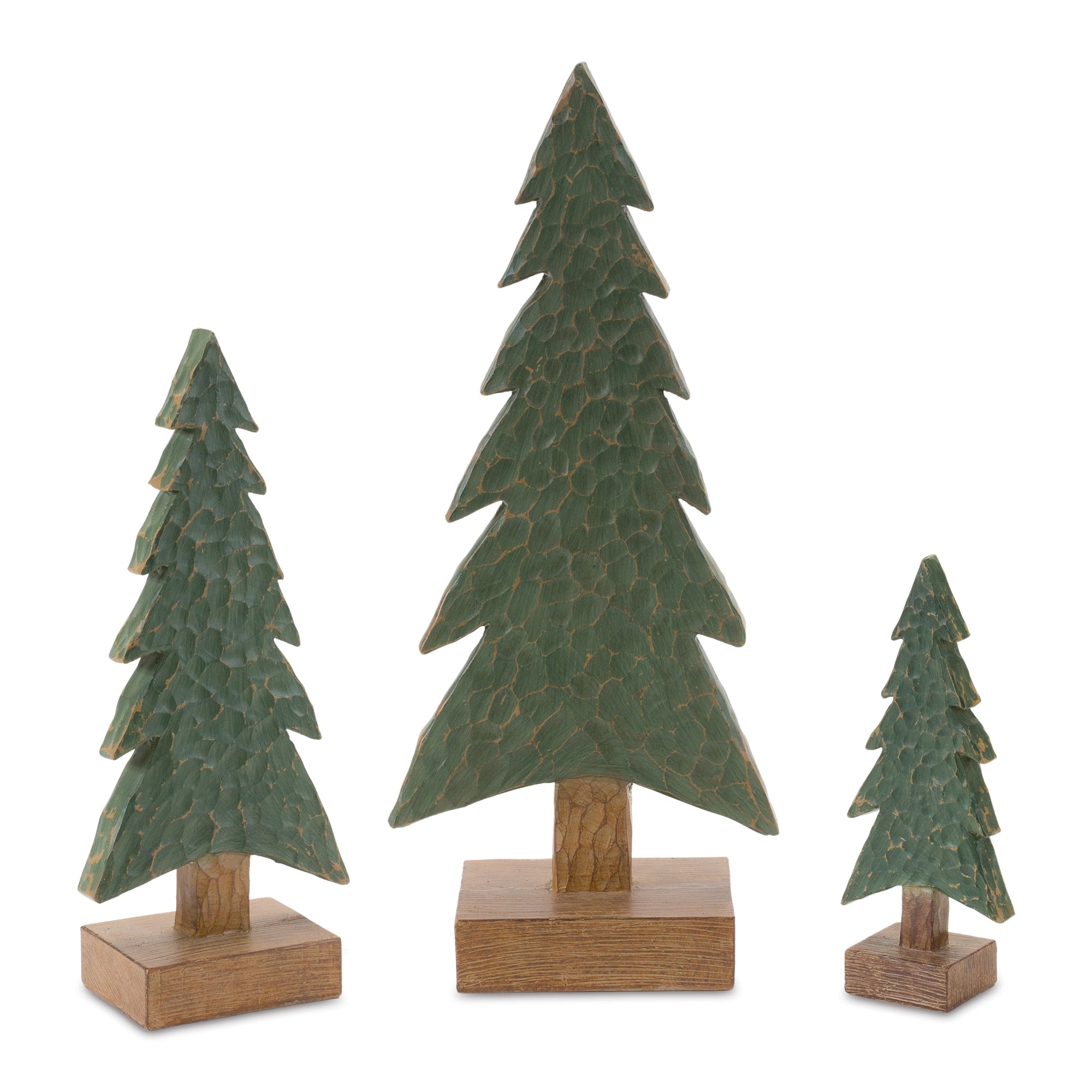 Tree (Set of 3) 8"H, 12.25"H, 16.5"H Resin