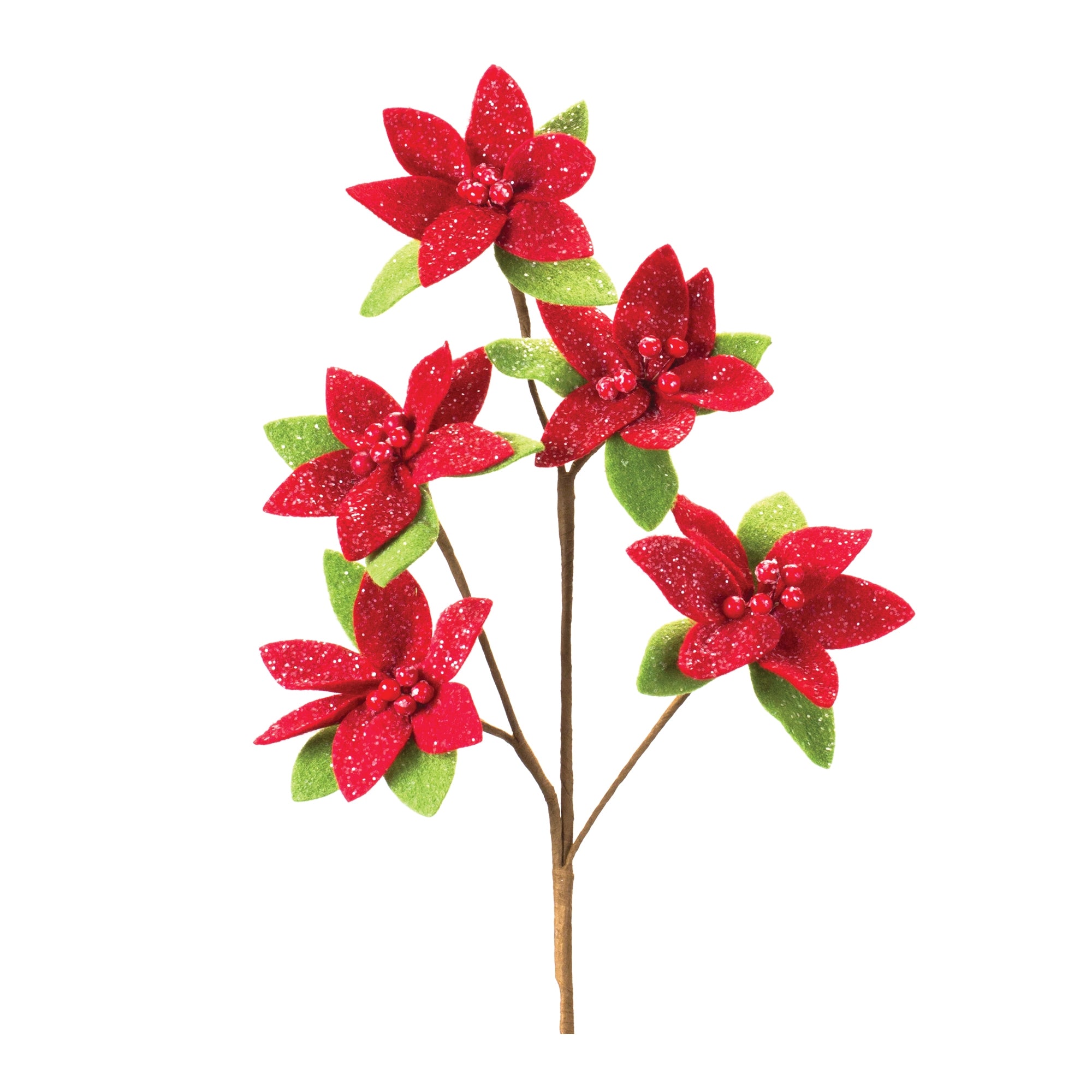 Poinsettia Spray 26”H Polyester