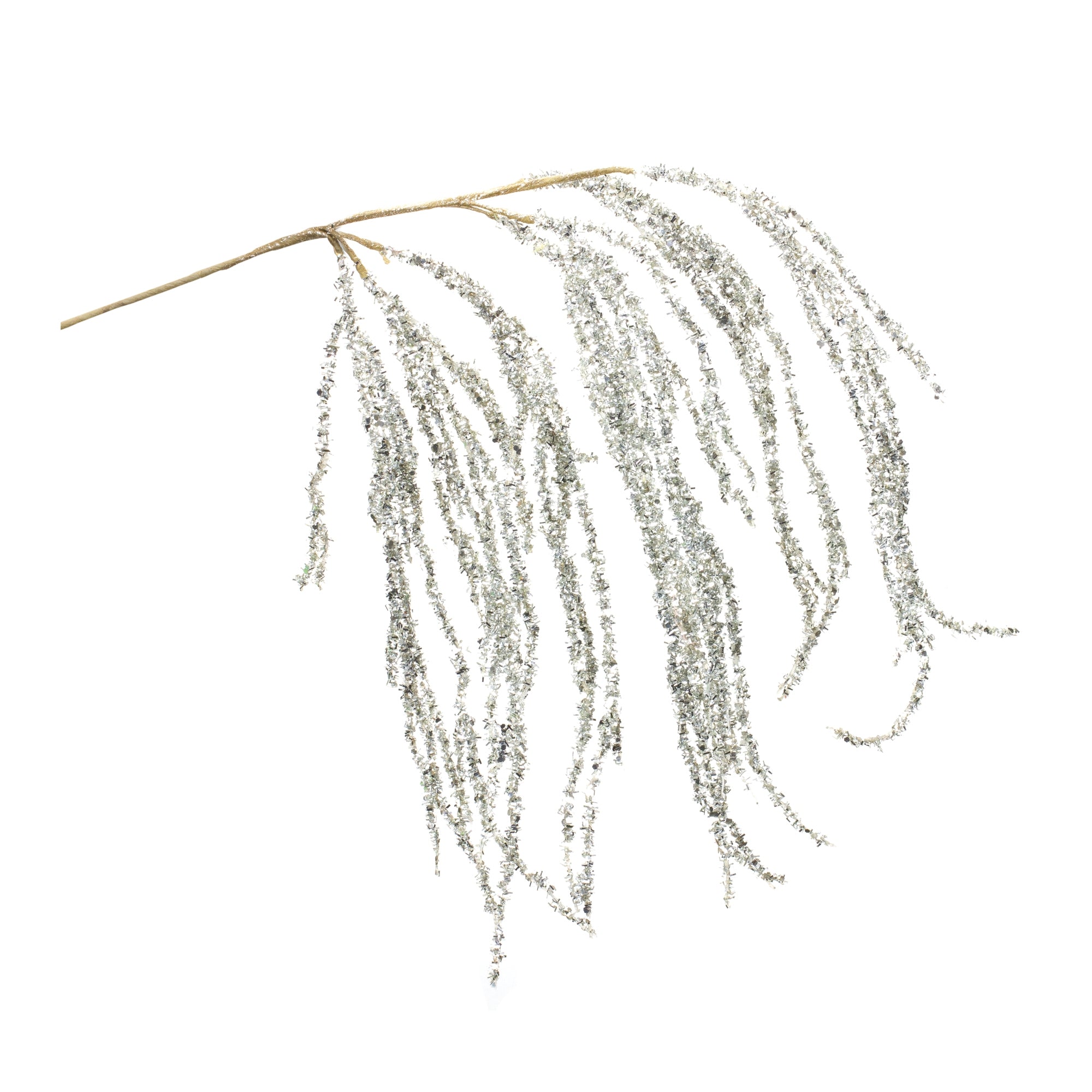 Hanging Tinsel Branch 28”H