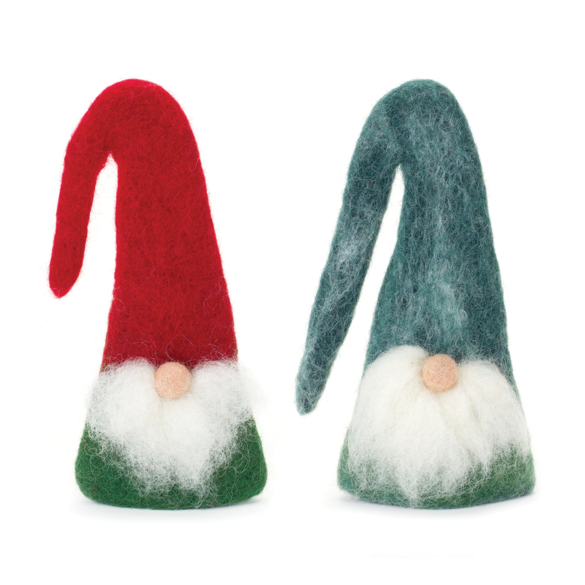 Gnome Ornament/Bottle Topper (2 Asst) 7”H Wool