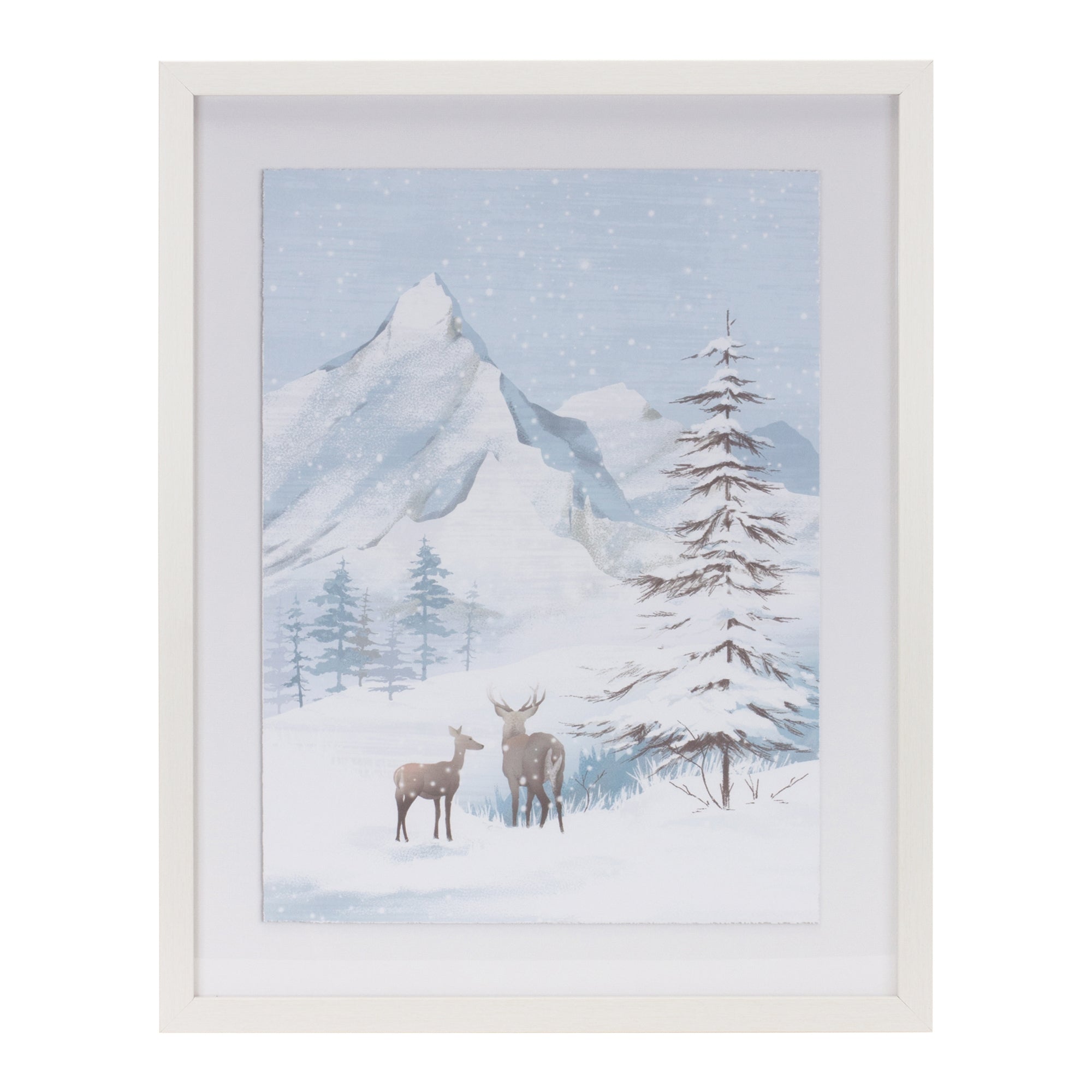 Deer Frame 15.75"L x 19.75"H Wood/Paper