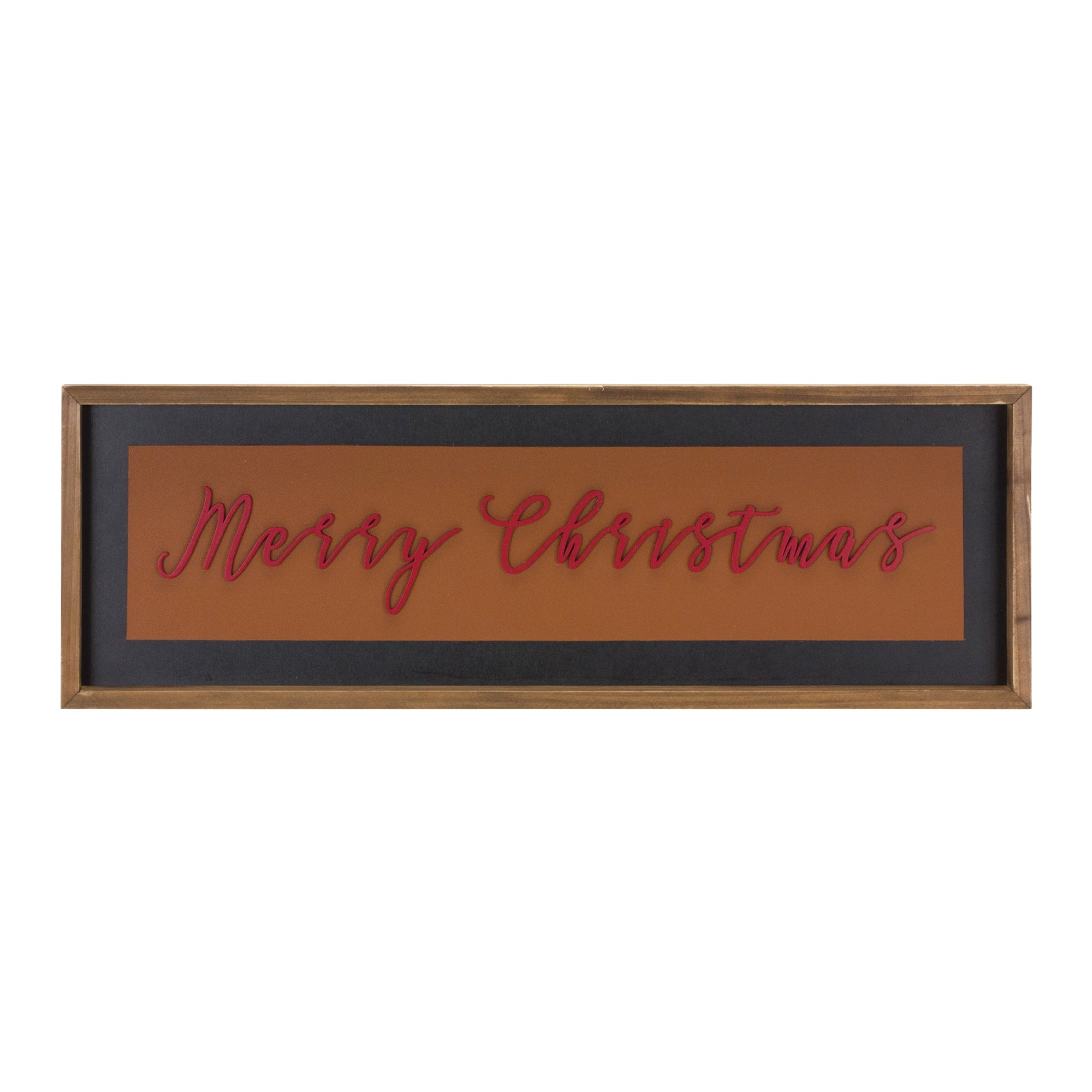 Merry Christmas Sign 23.5"L x 8"H Wood/Wood