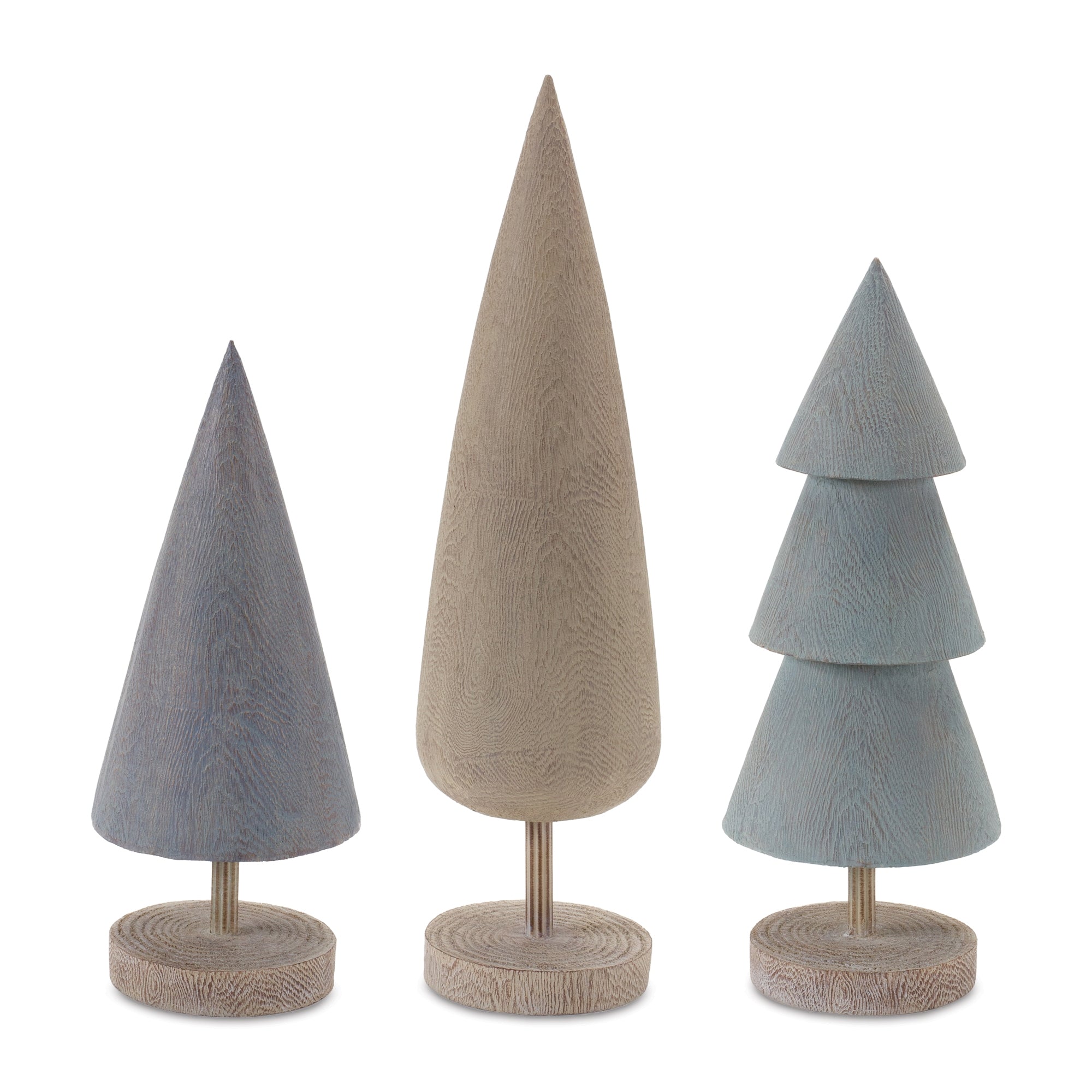 Tree (Set of 3) 12.75"H, 14"H, 17.25"H Resin