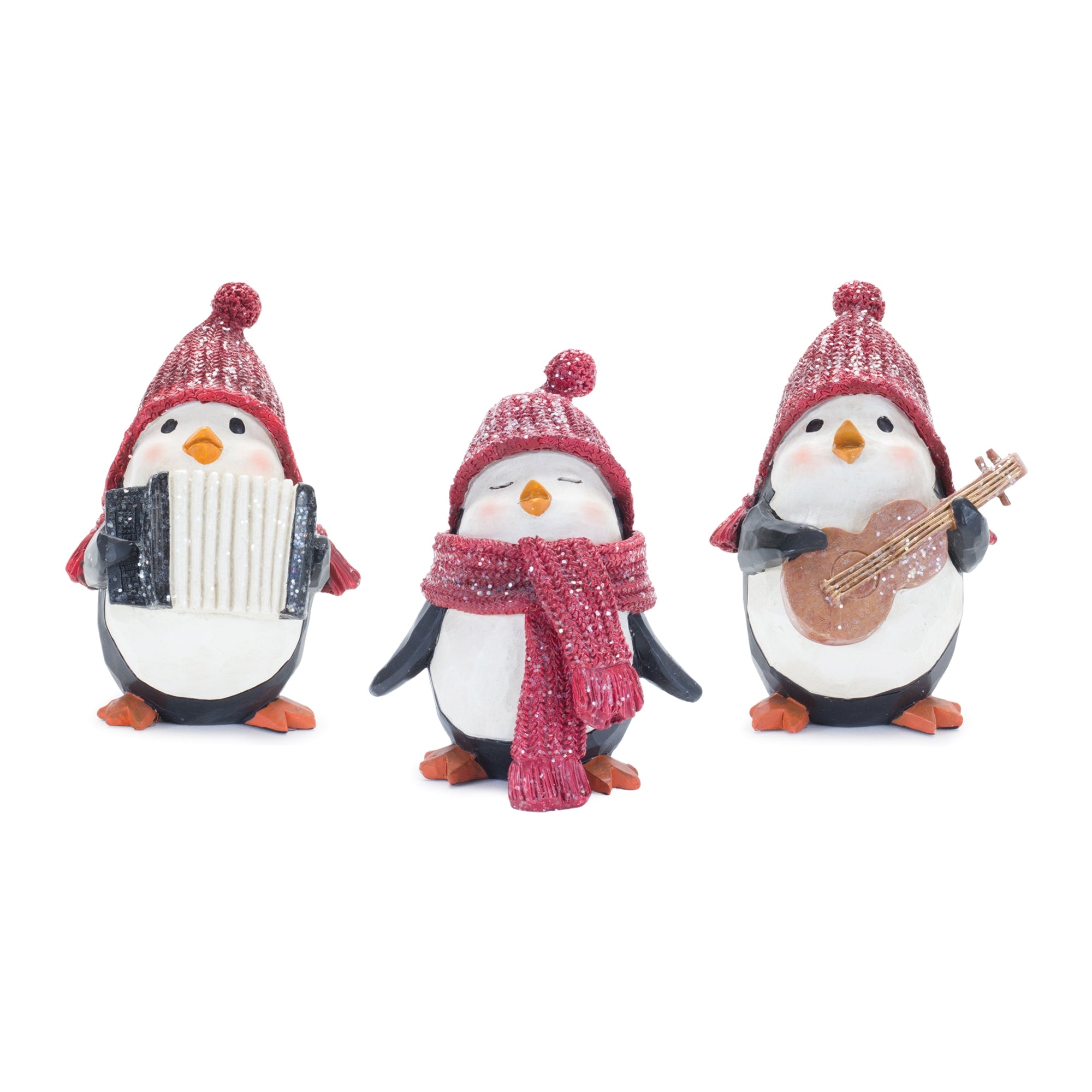 Penguin (3 Asst) 5.5"H, 5.75"H, 5.75"H Resin