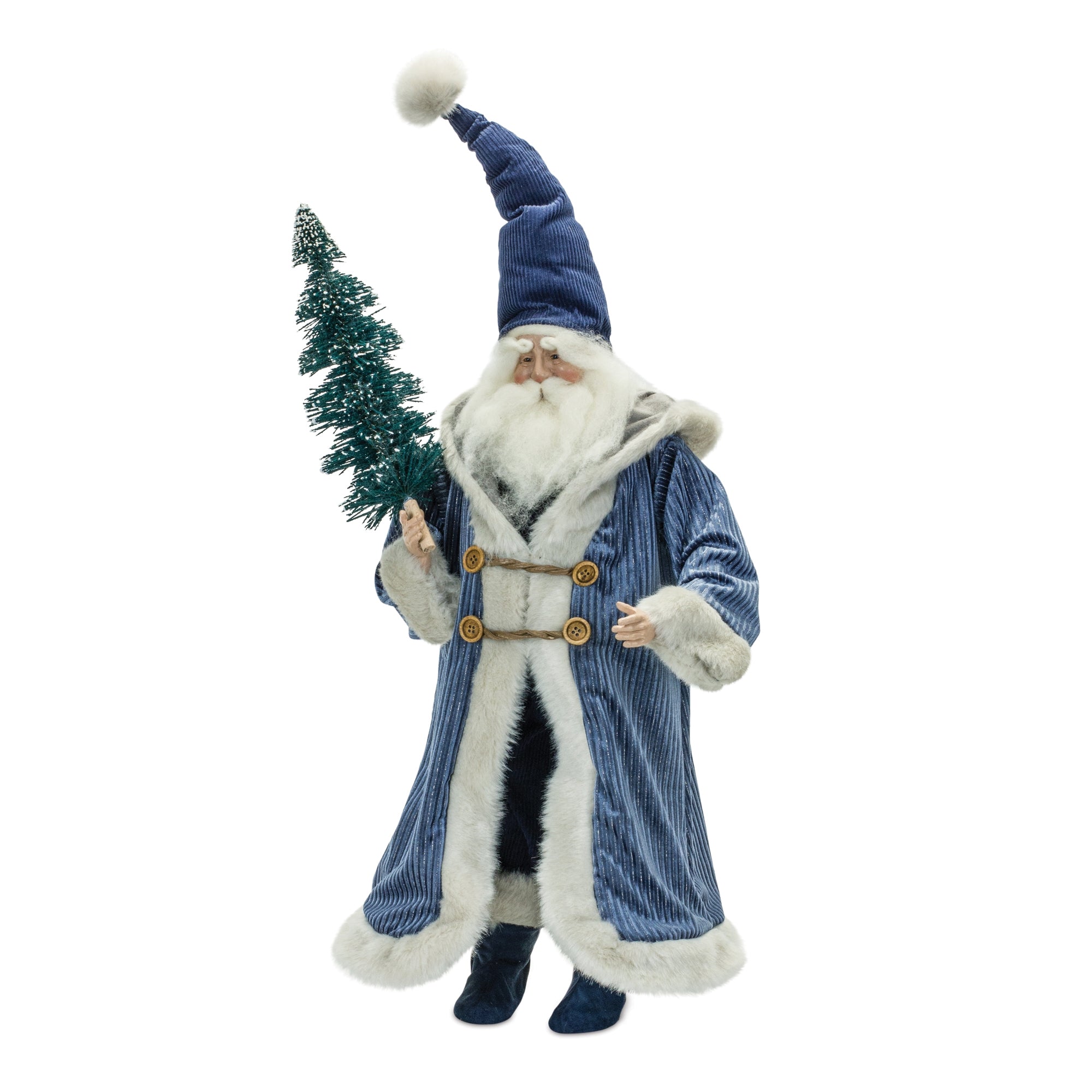 Santa w/Tree 24”H Polyester