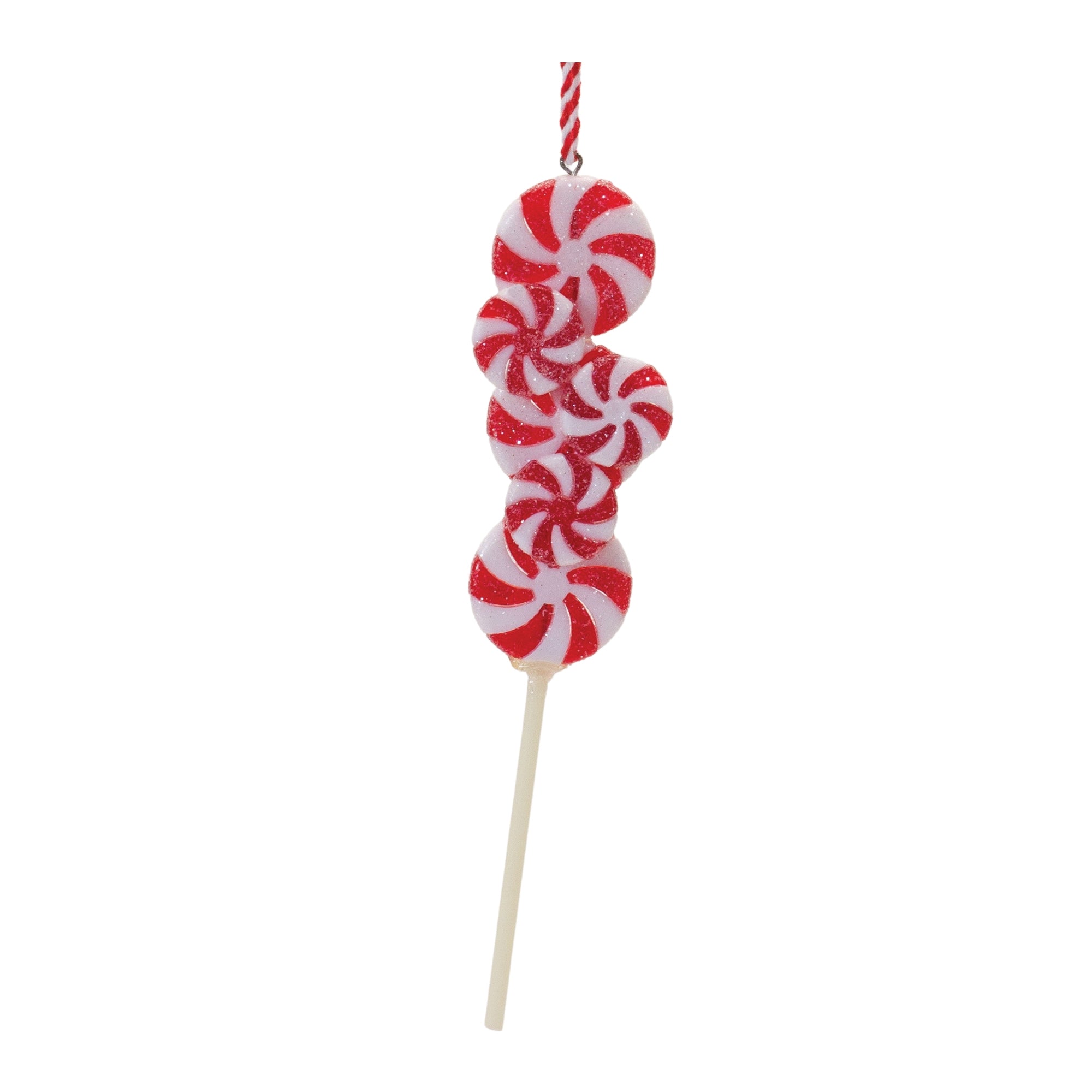 Candy Drop Ornament 7”H Glass