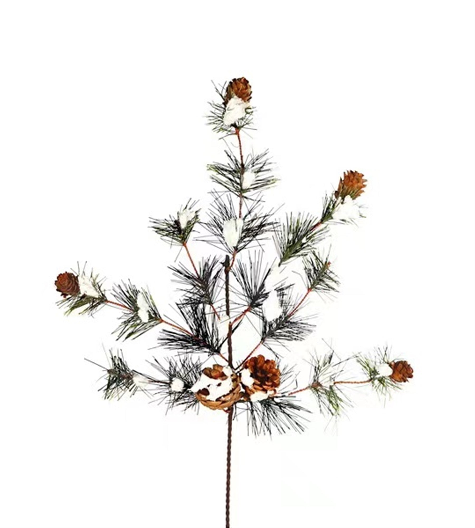 Snowy Pine Spray 20”H PVC