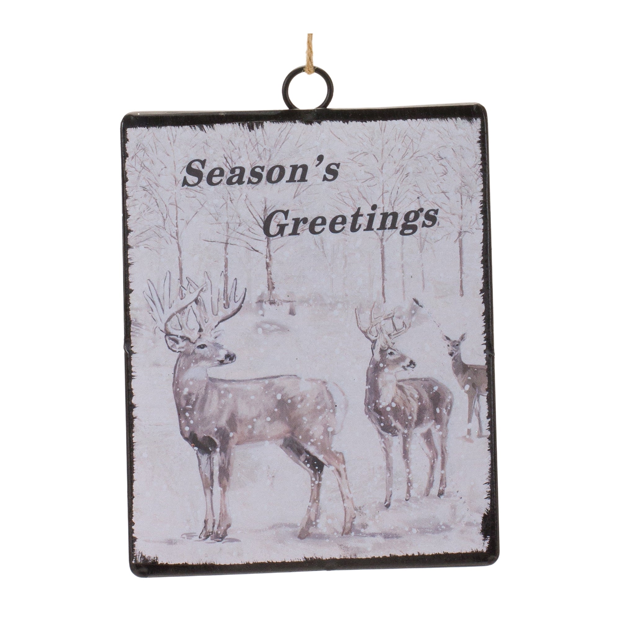 Ornament 6.25”H Metal
