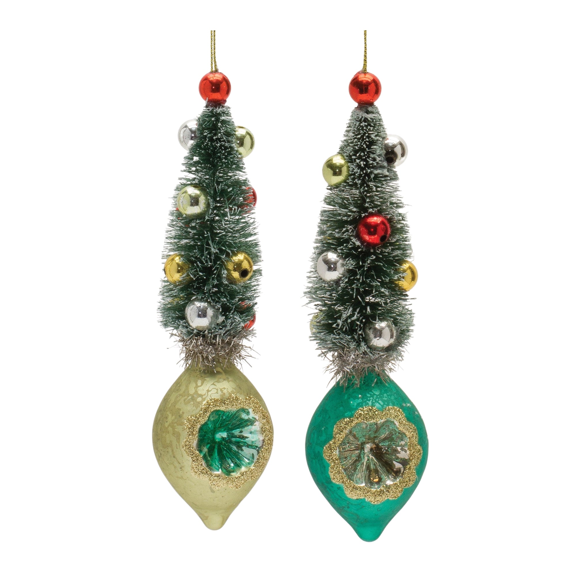 Reflector w/Tree (2 Asst) 6.5”H Glass