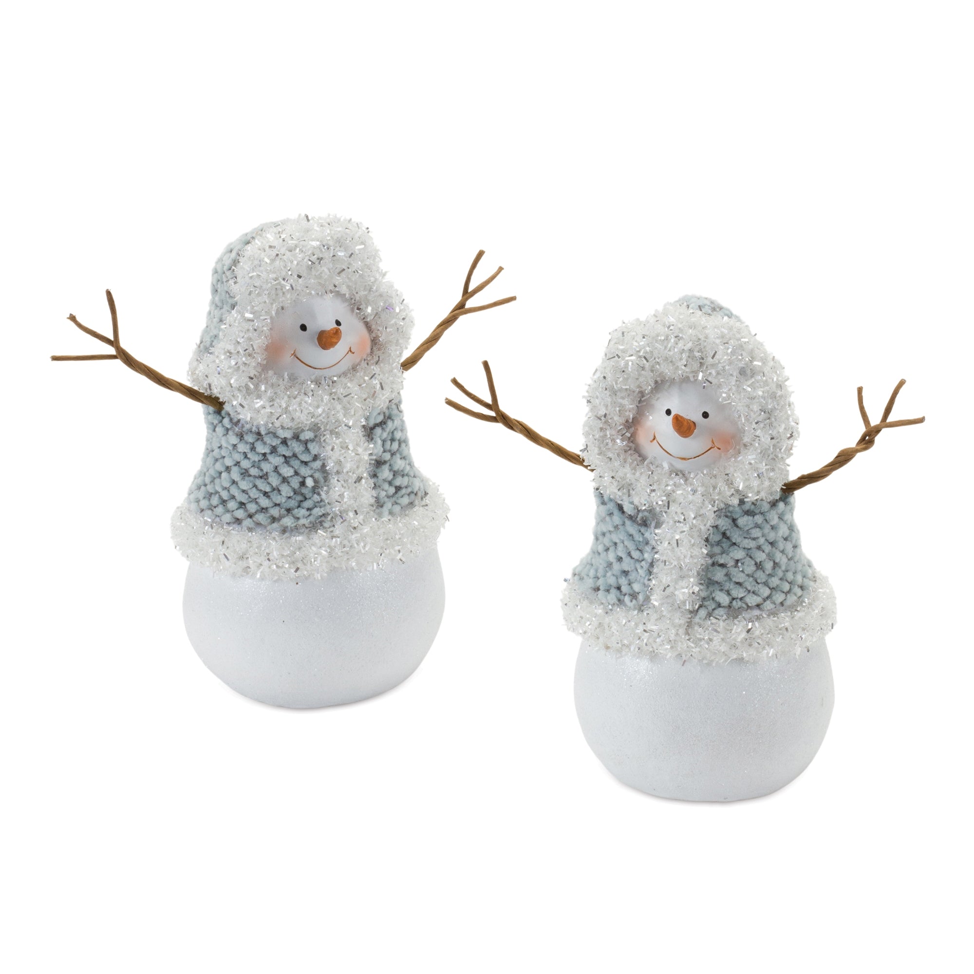 Snowman (2 set of) 7”H Resin