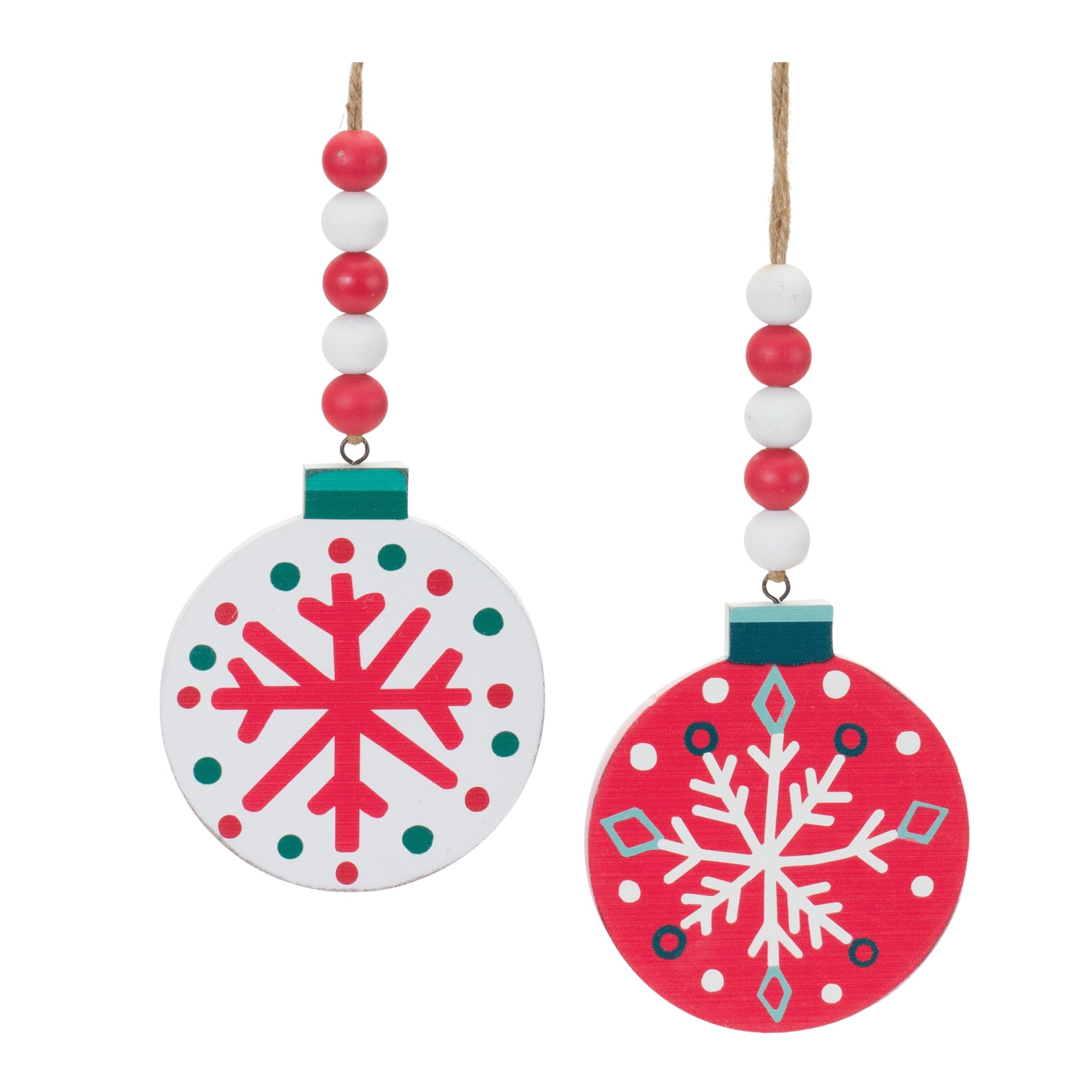 Ornament (2 Asst) 14”H Wood