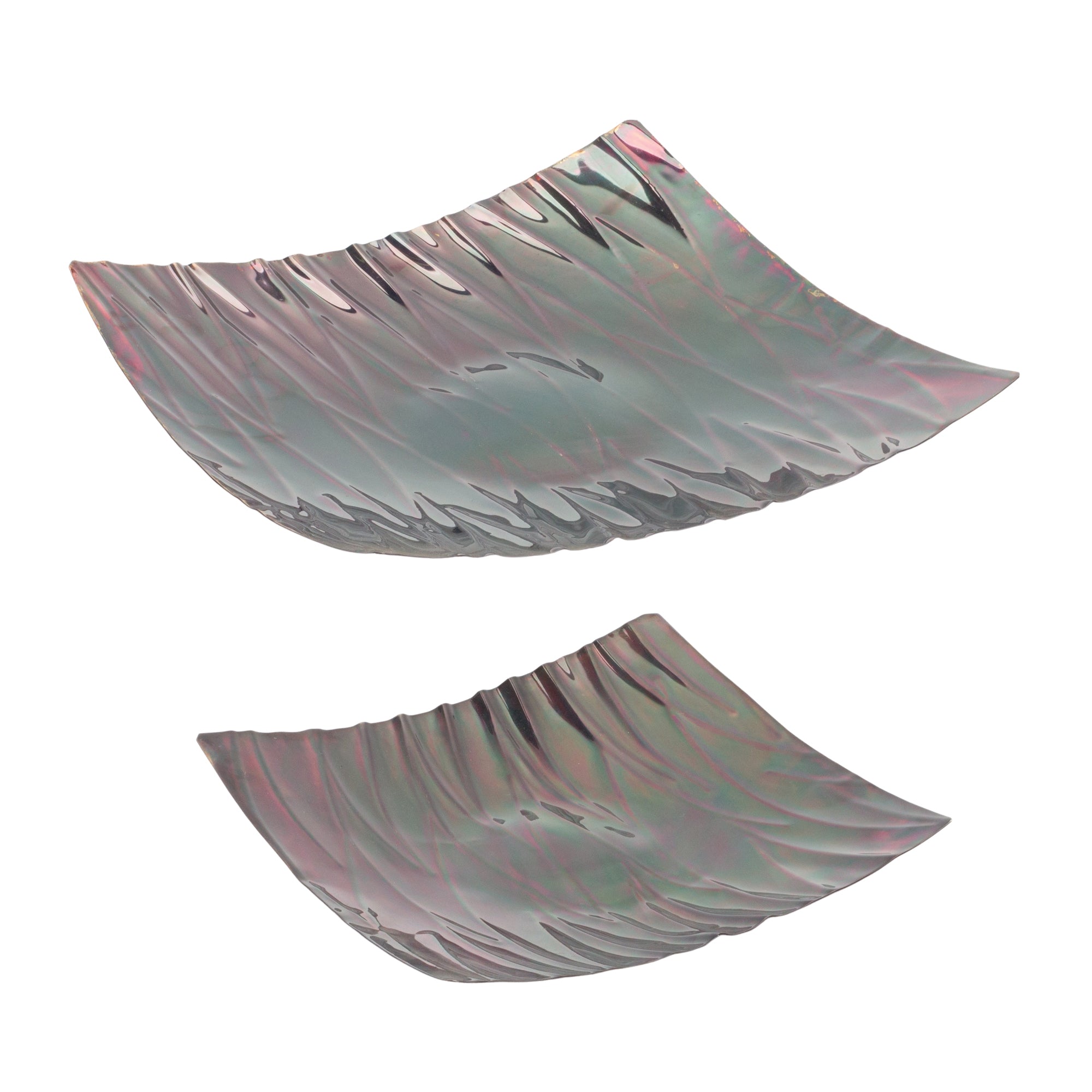 Tray (Set of 2) 11"SQ, 14"SQ Stainless Steel