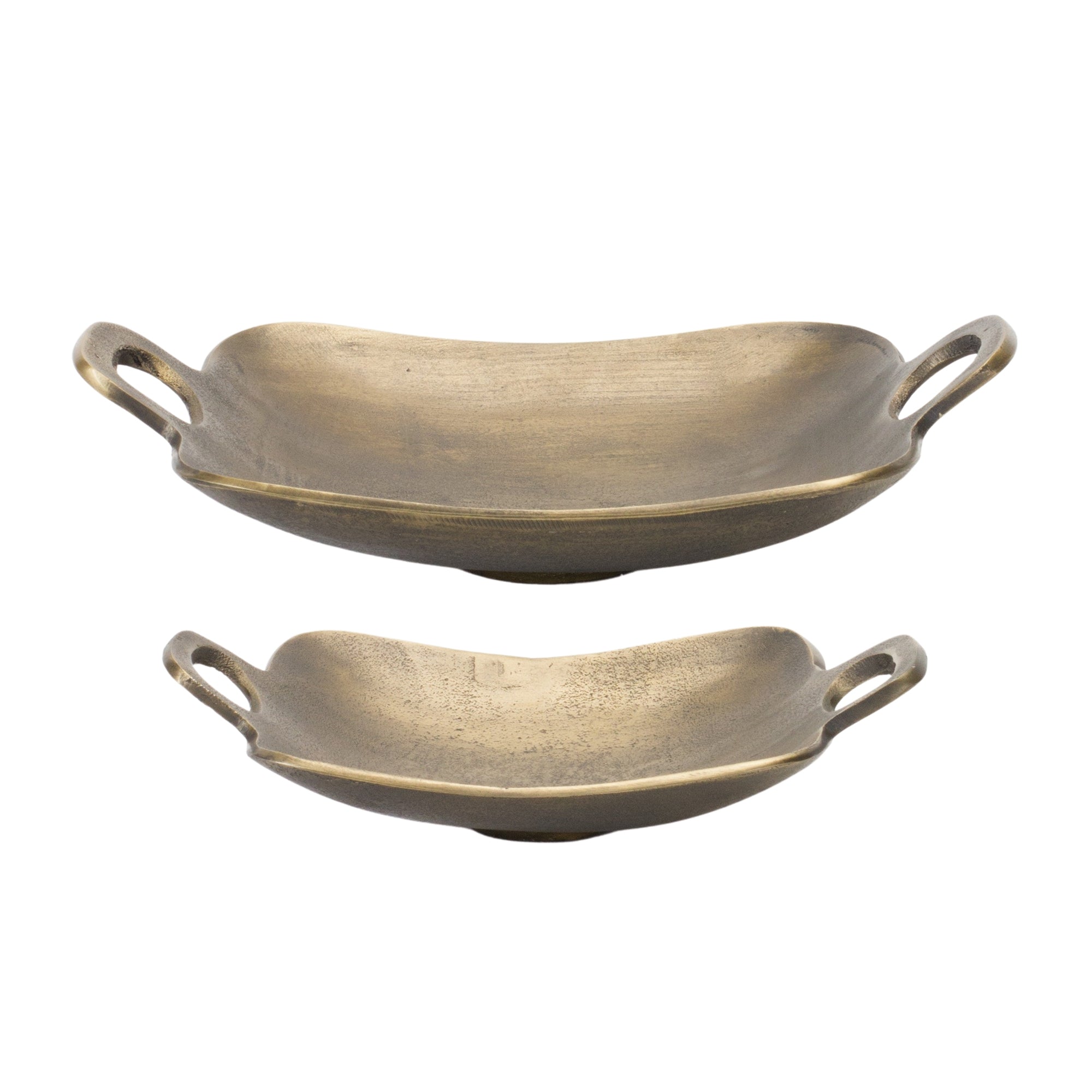 Tray (Set of 2) 12"L x 8.75"W, 15"L x 11.75"W Aluminum