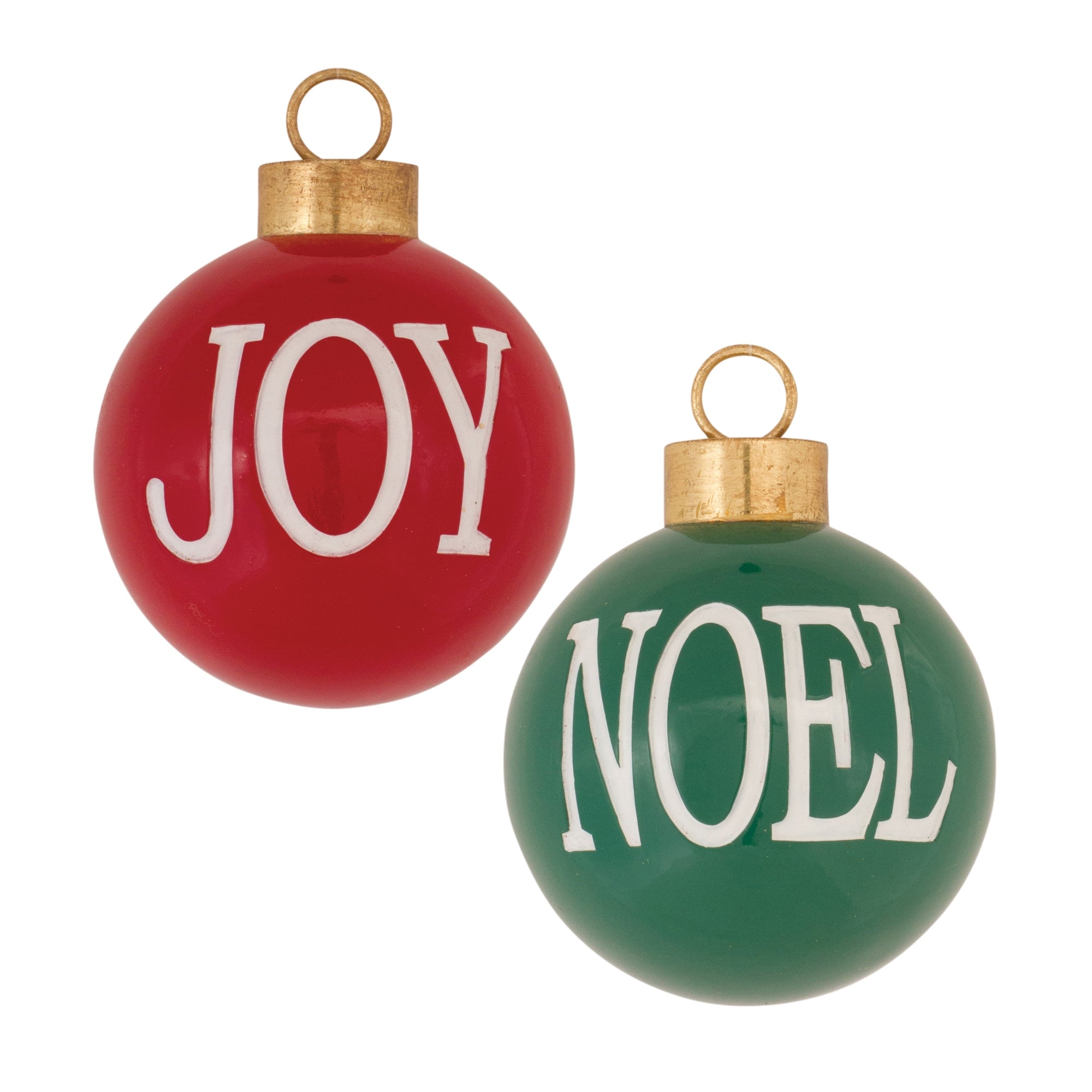 Noel and Joy Ball Ornament (S/2)
