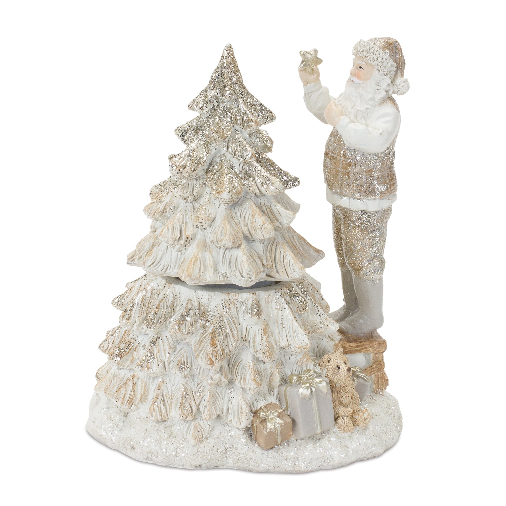Neutral Santa w/Tree