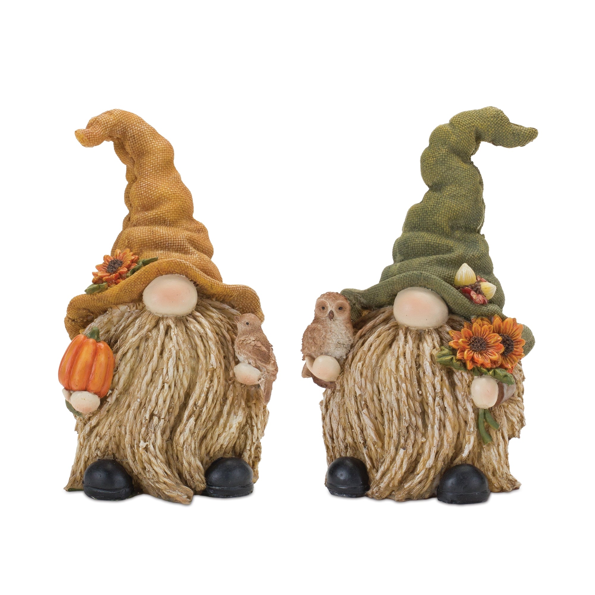 Fall Gnome (2 Asst) 7.75”H Resin