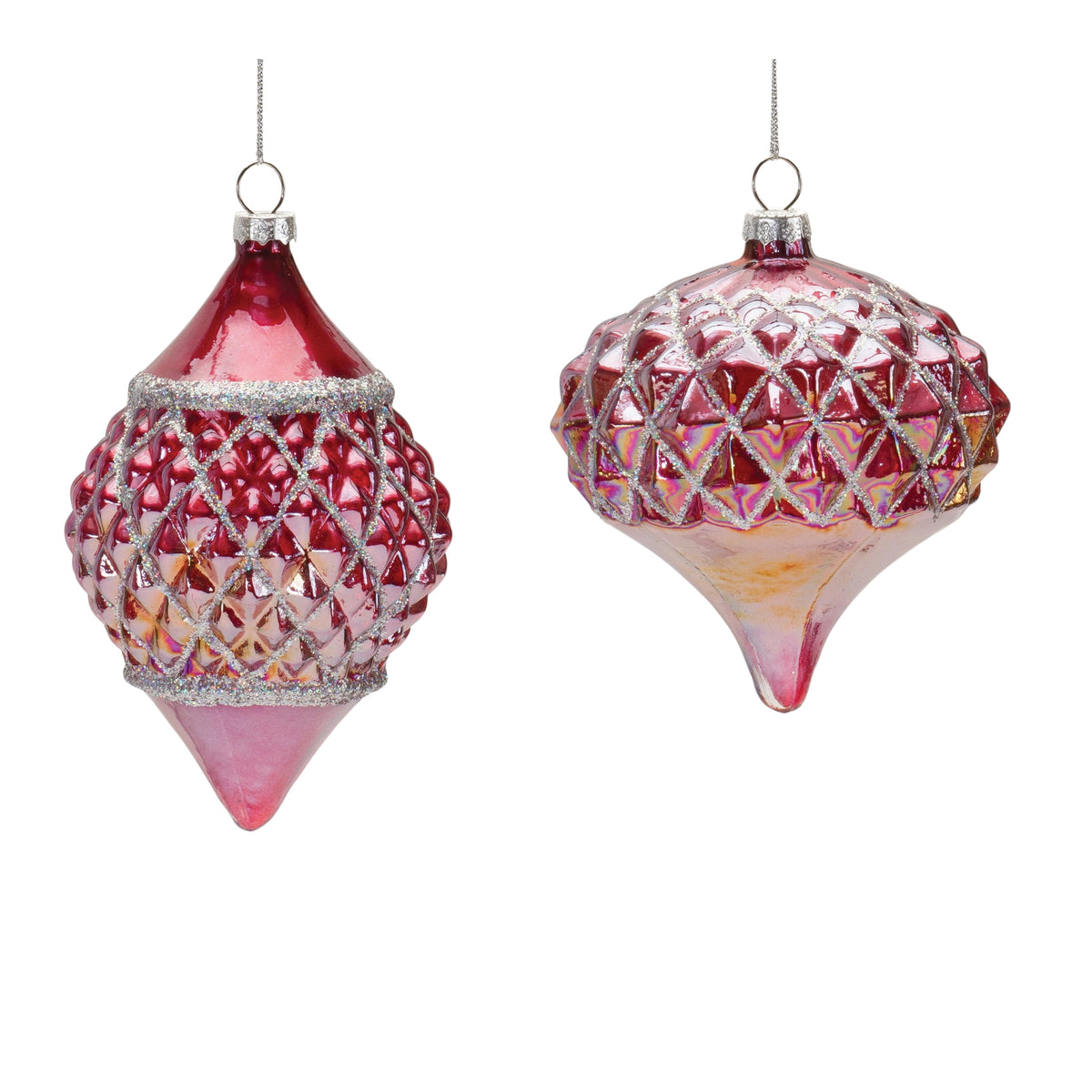 Irredescent Glass Ornament (Set of 6)