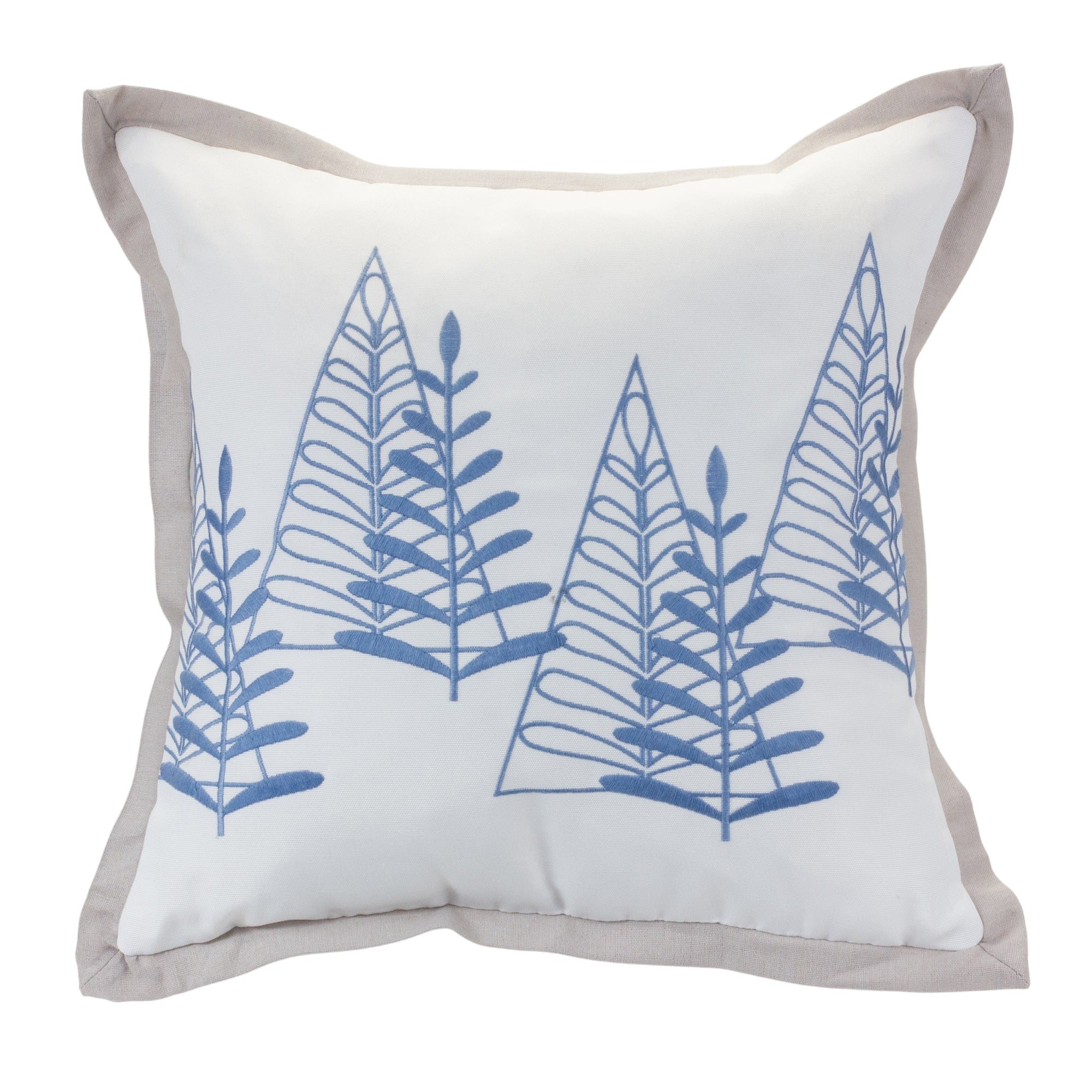 Tree Pattern Pillow 17”SQ Polyester
