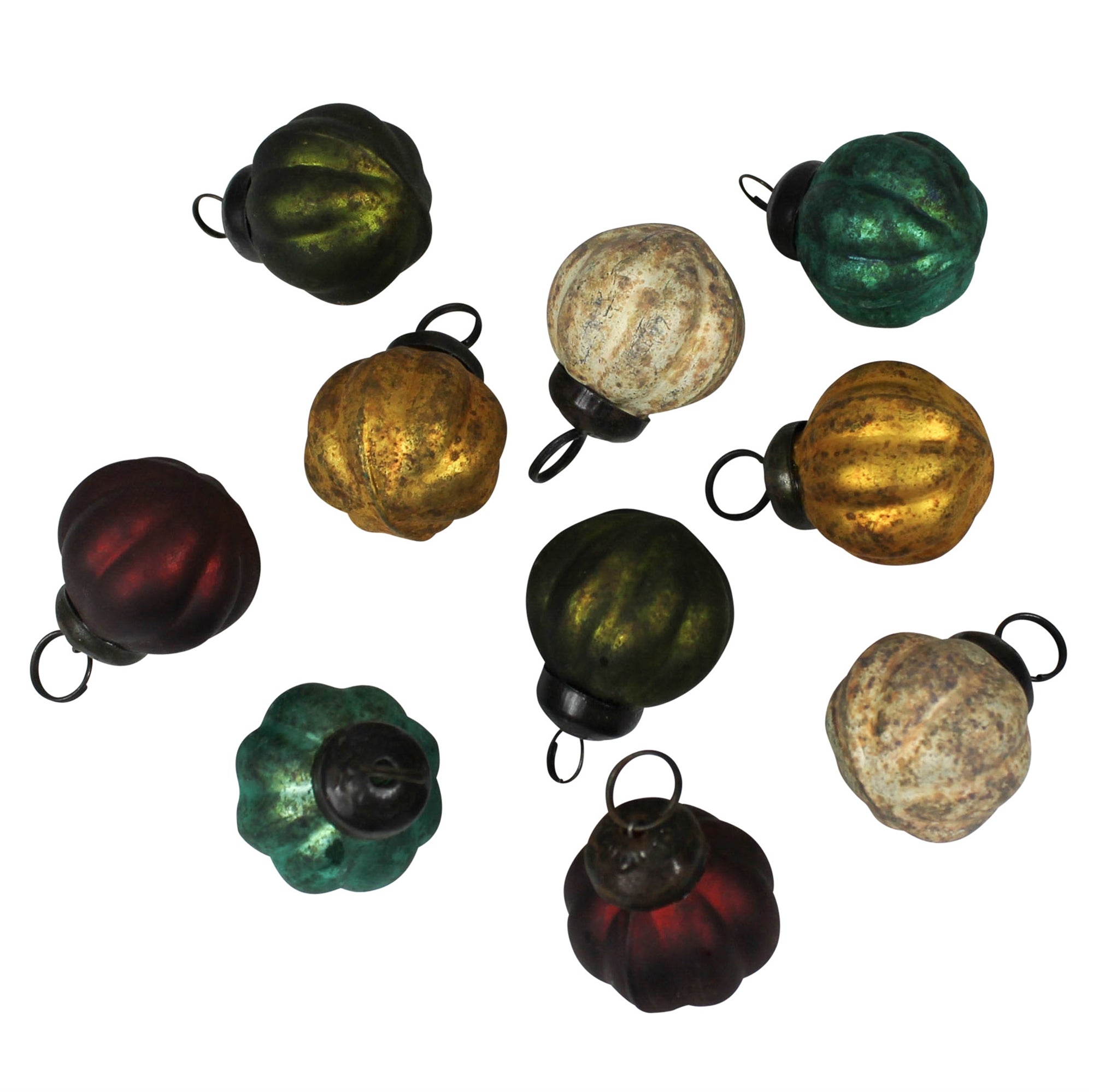 Christmas Ornaments, 5 Colors, Set/10